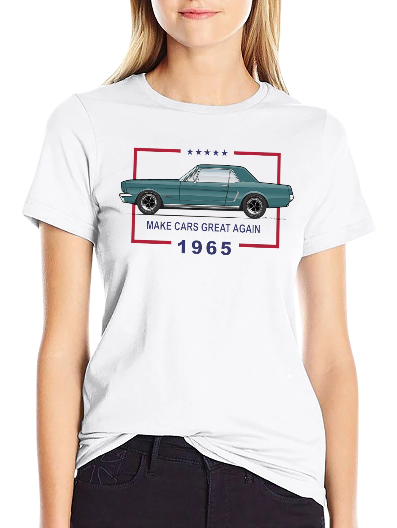1965 Mustang T-Shirt - Make Cars Great Again