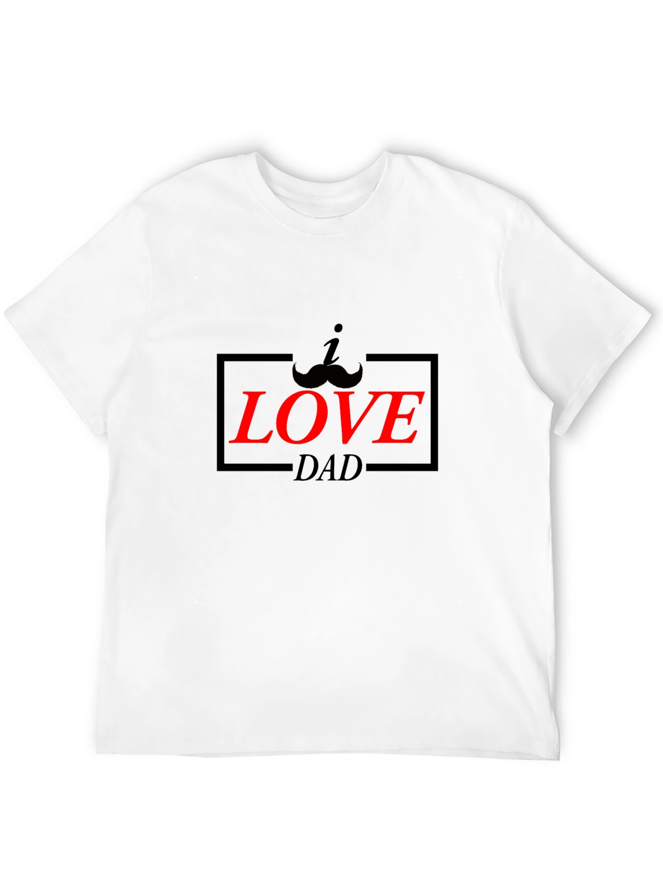 I Mustache You Dad T-Shirt - Black