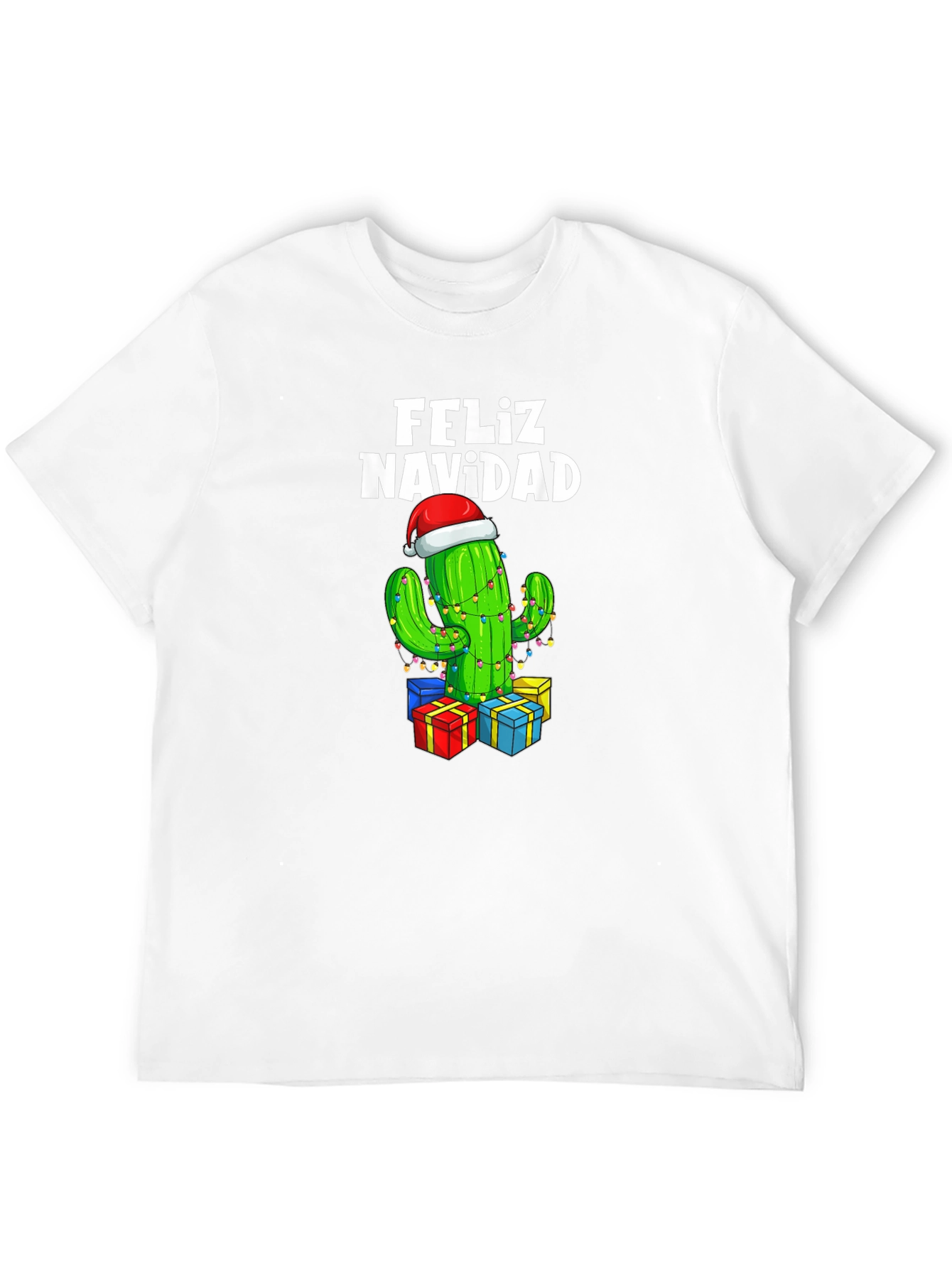 Feliz Navidad Cactus Christmas T-Shirt