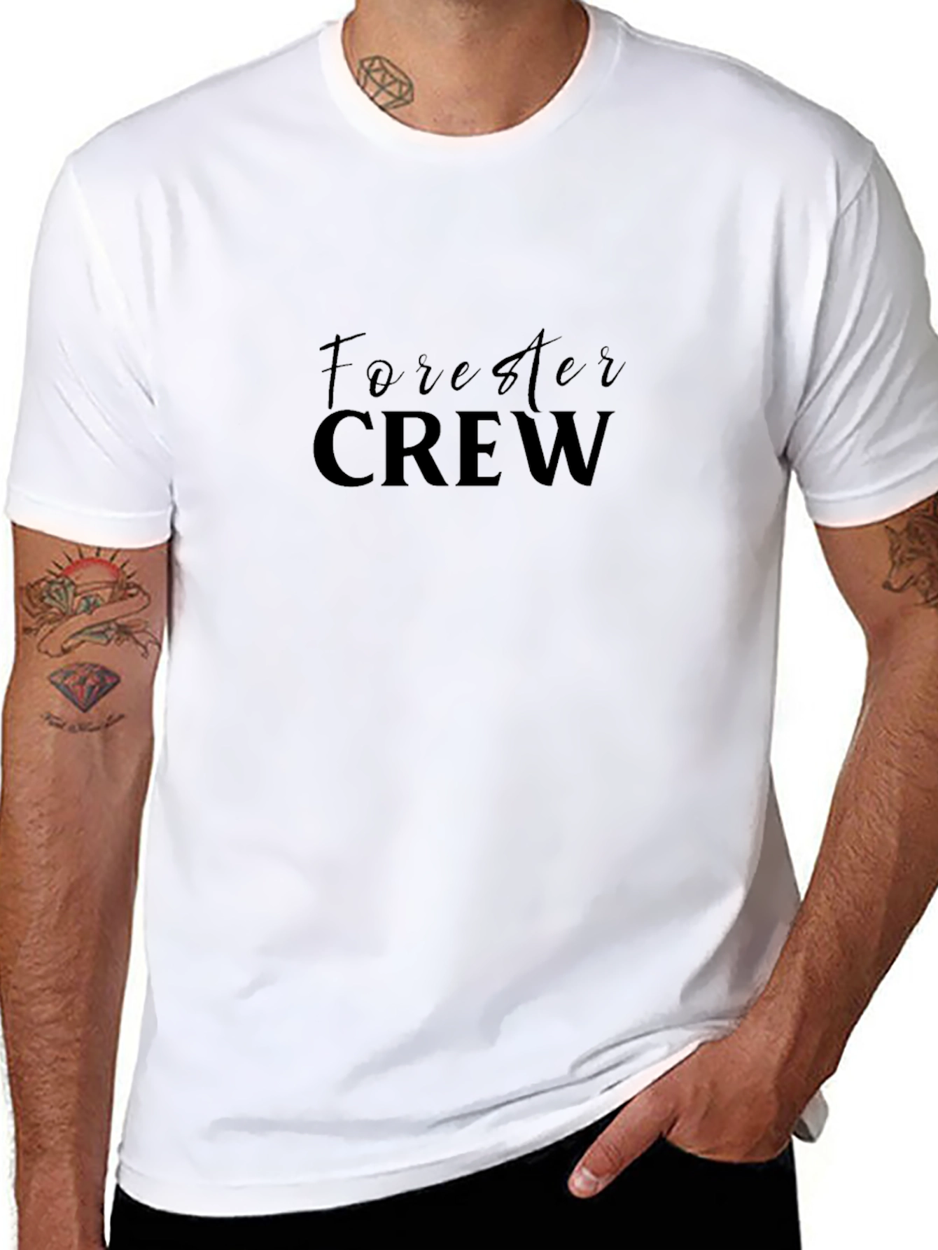 Forester Crew Black T-Shirt