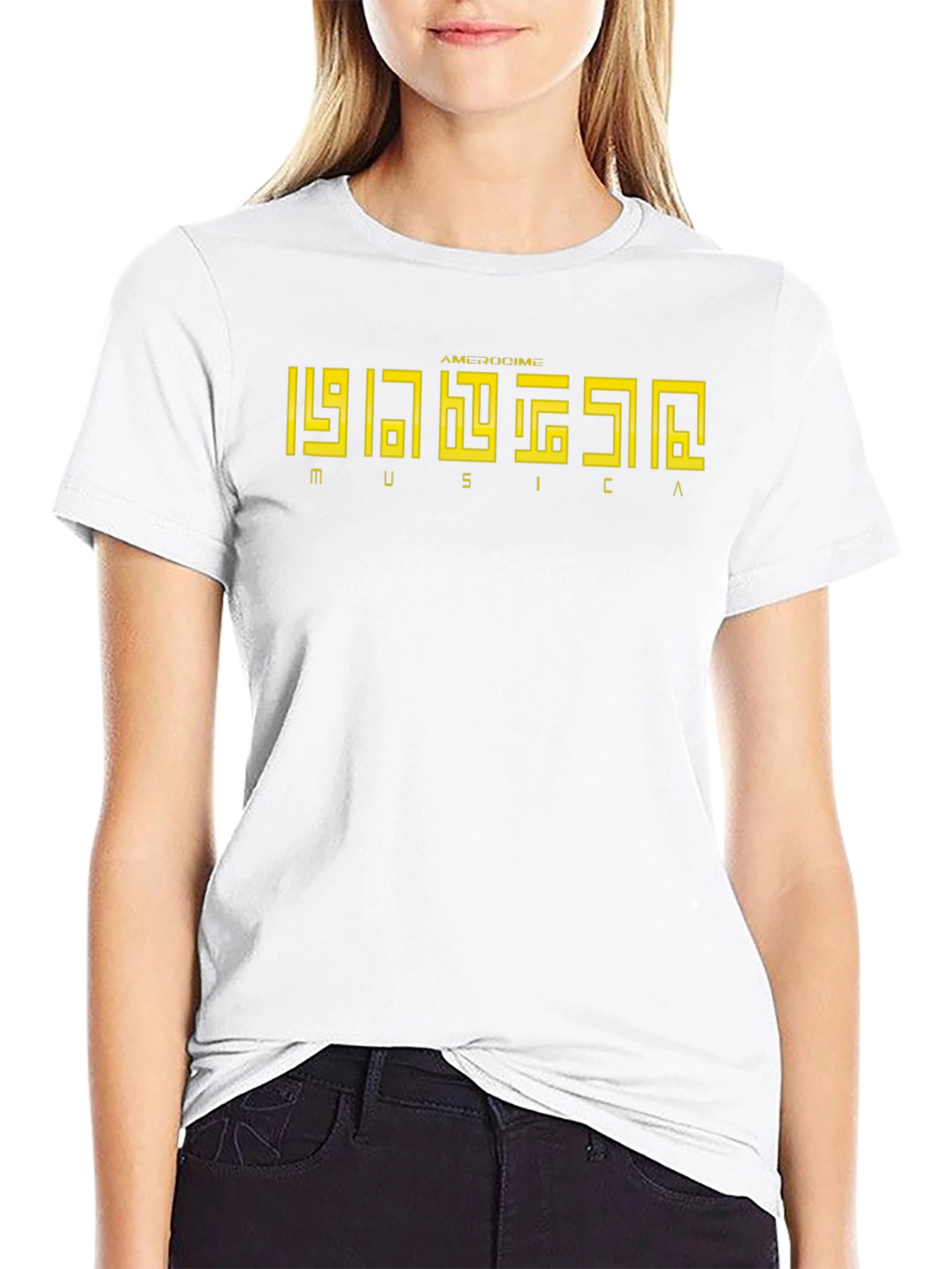 Geometric Music Graphic T-Shirt