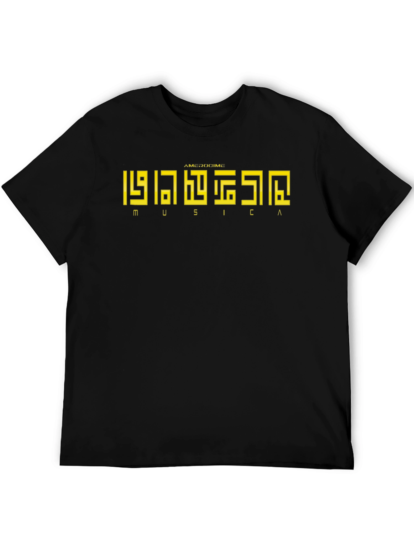 Geometric Music Graphic T-Shirt