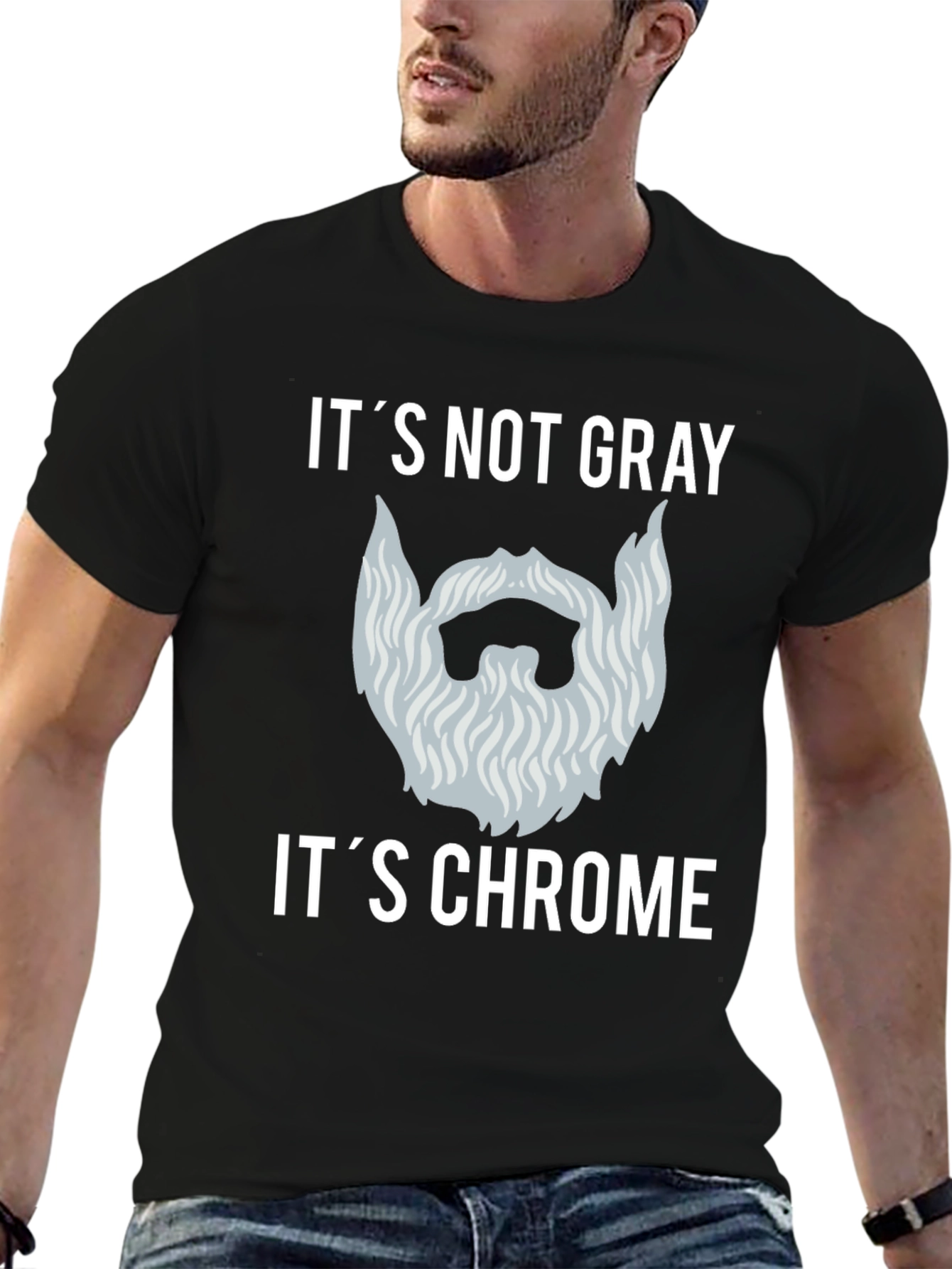 Its Not Gray Its Chrome Graphic T-Shirt