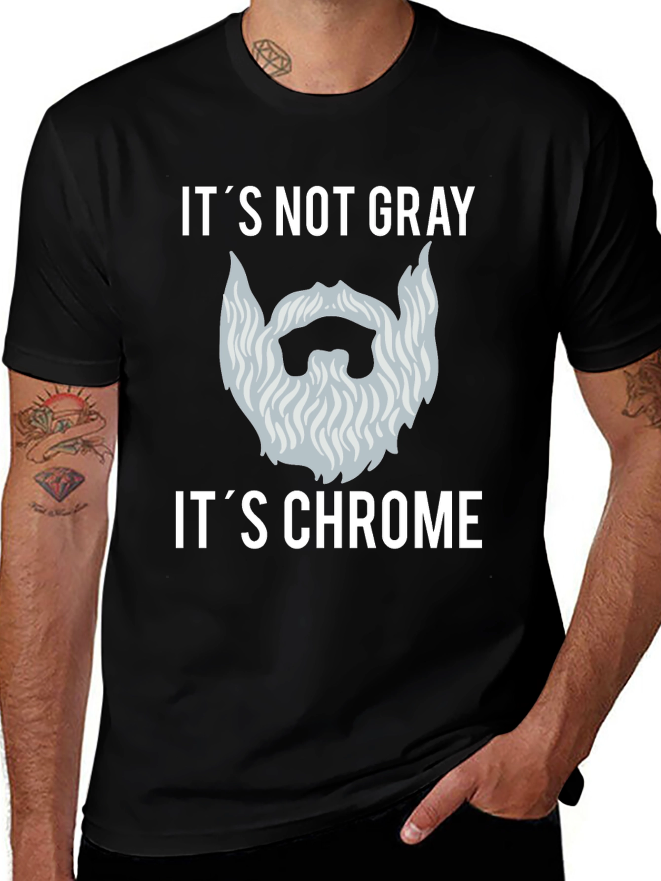 Its Not Gray Its Chrome Graphic T-Shirt