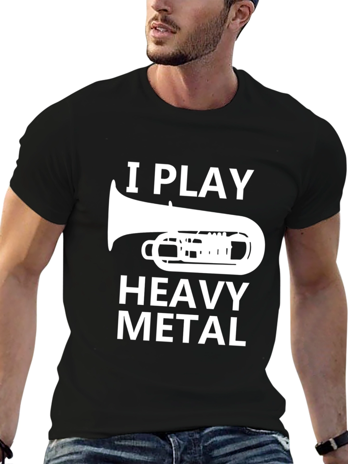 I Play Heavy Metal T-Shirt - Funny Band Tee