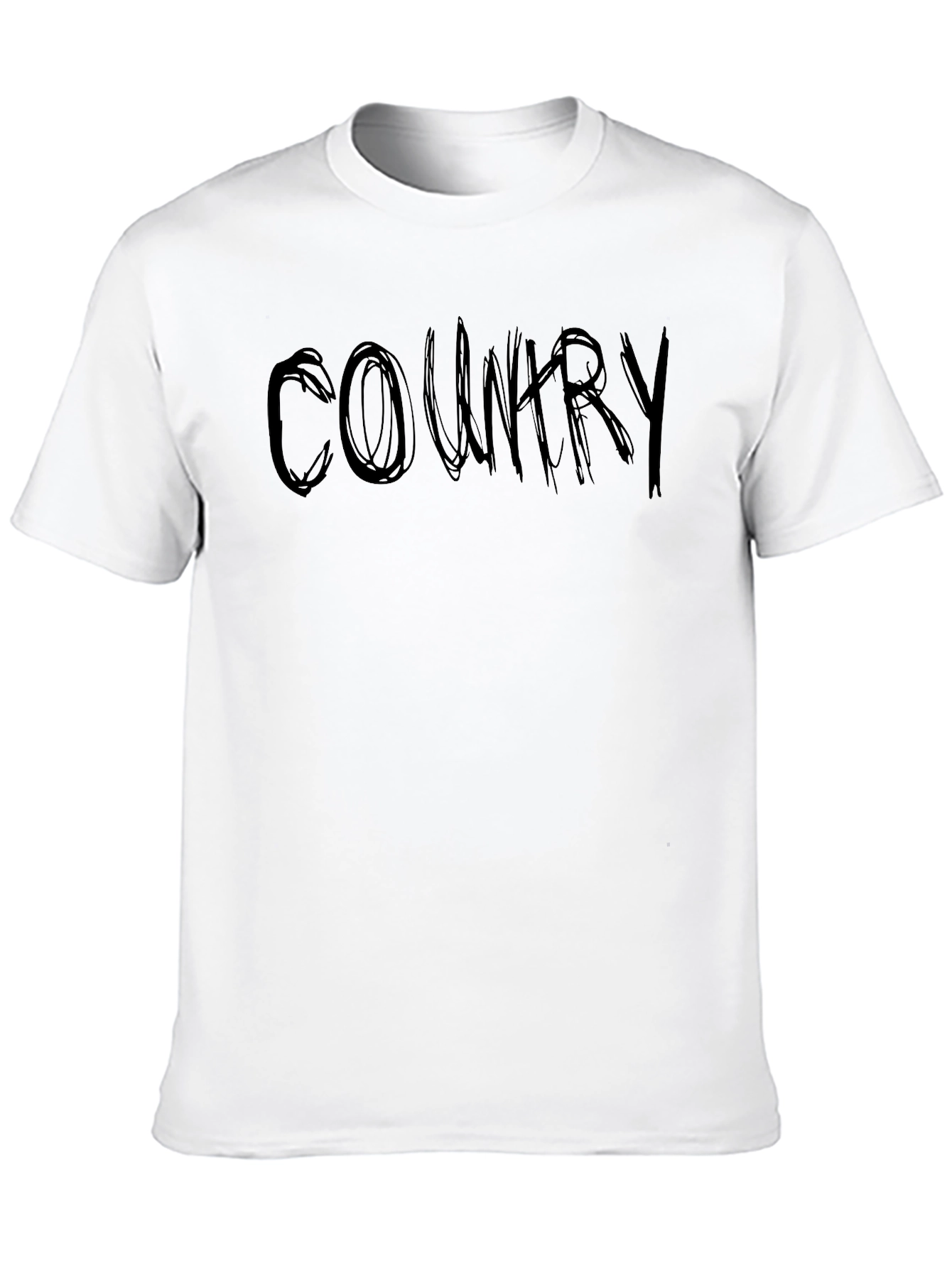 Country Graphic T-Shirt - Edgy Style