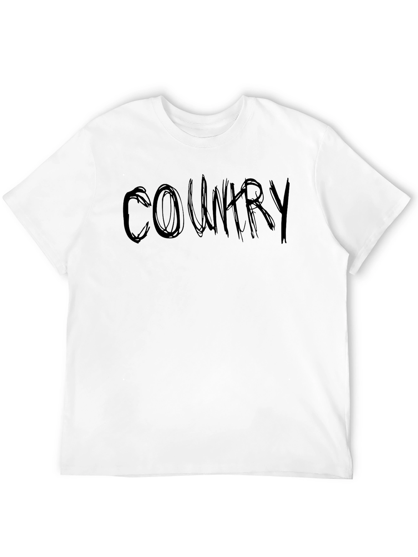 Country Graphic T-Shirt - Edgy Style