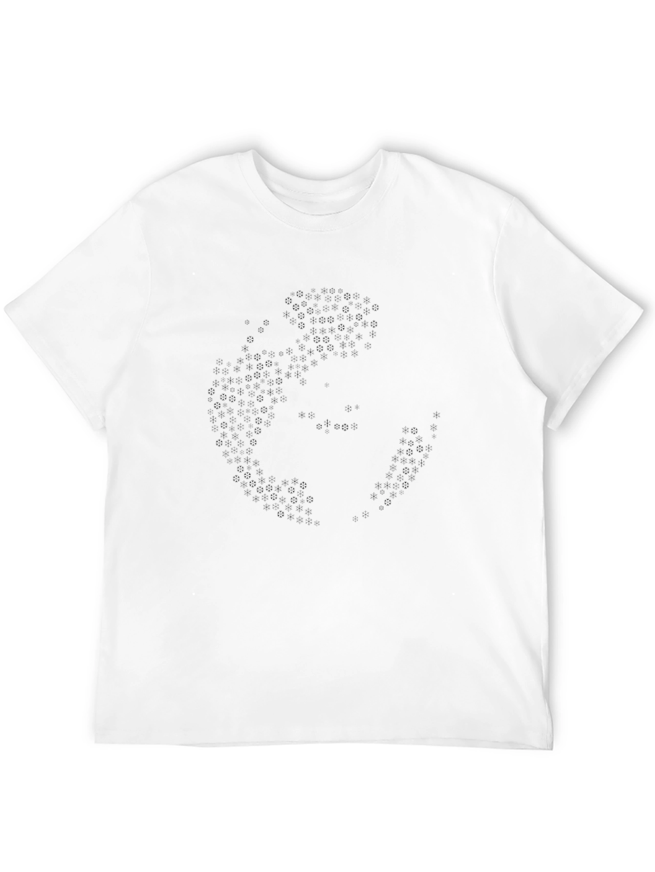 Stealth Pattern Black Crew Neck T-Shirt