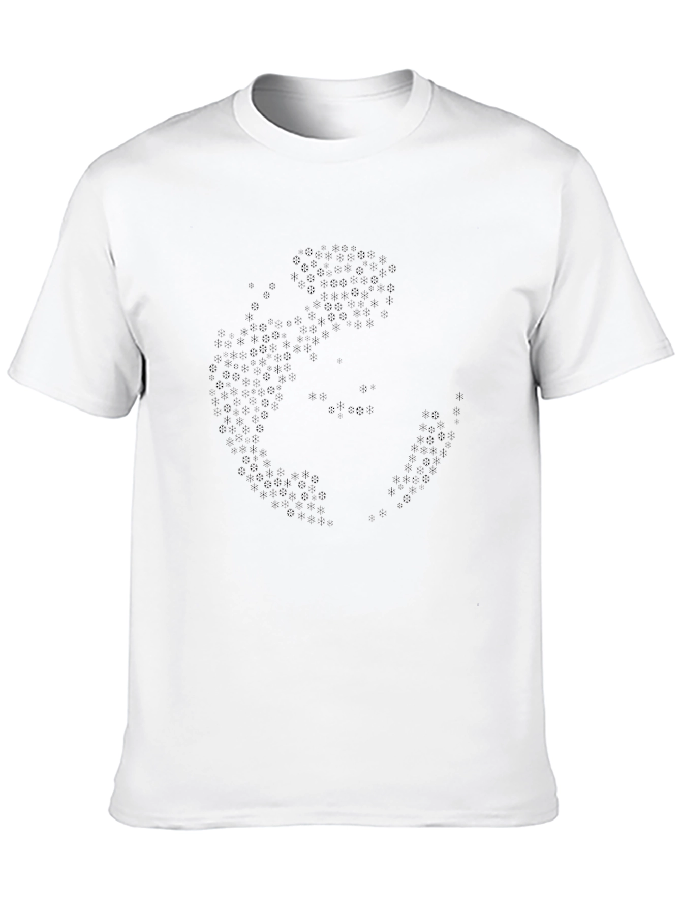 Stealth Pattern Black Crew Neck T-Shirt