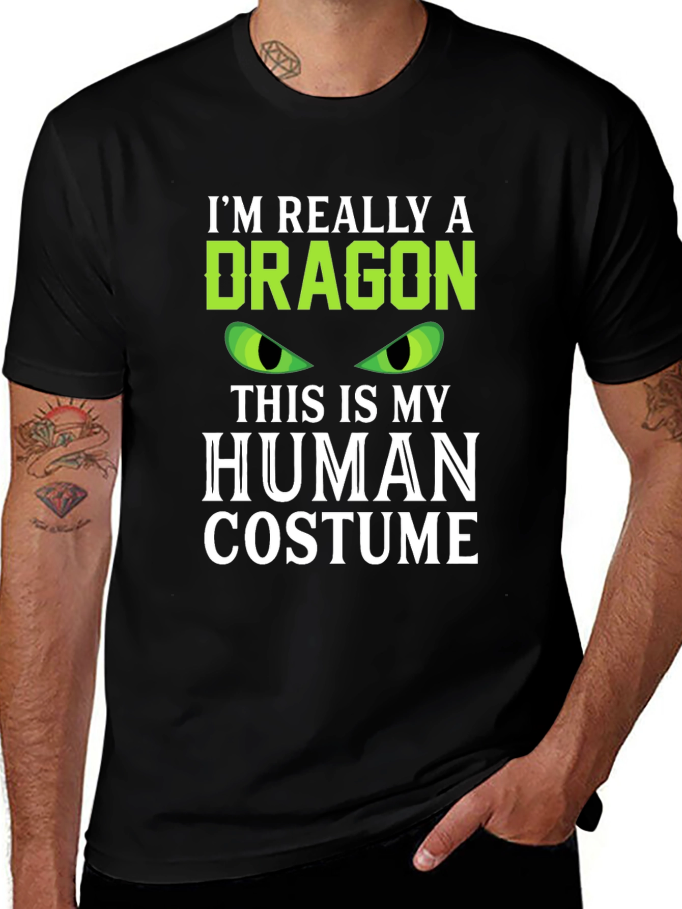 Im Really A Dragon Human Costume T-Shirt