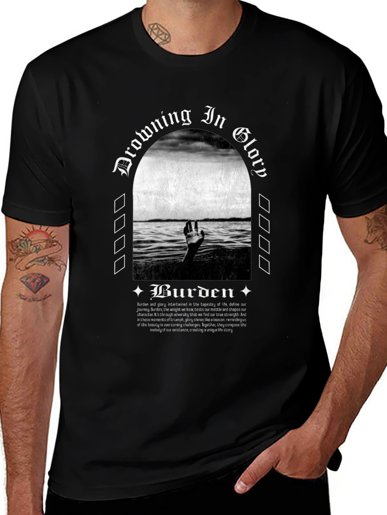 Drowning in Glory Burden Graphic Tee