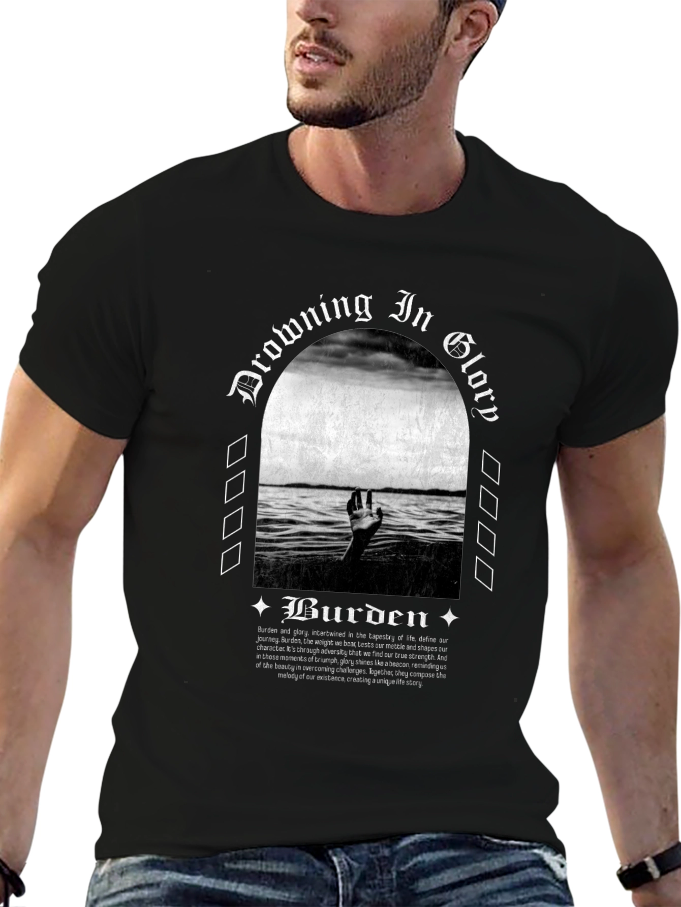 Drowning in Glory Burden Graphic Tee