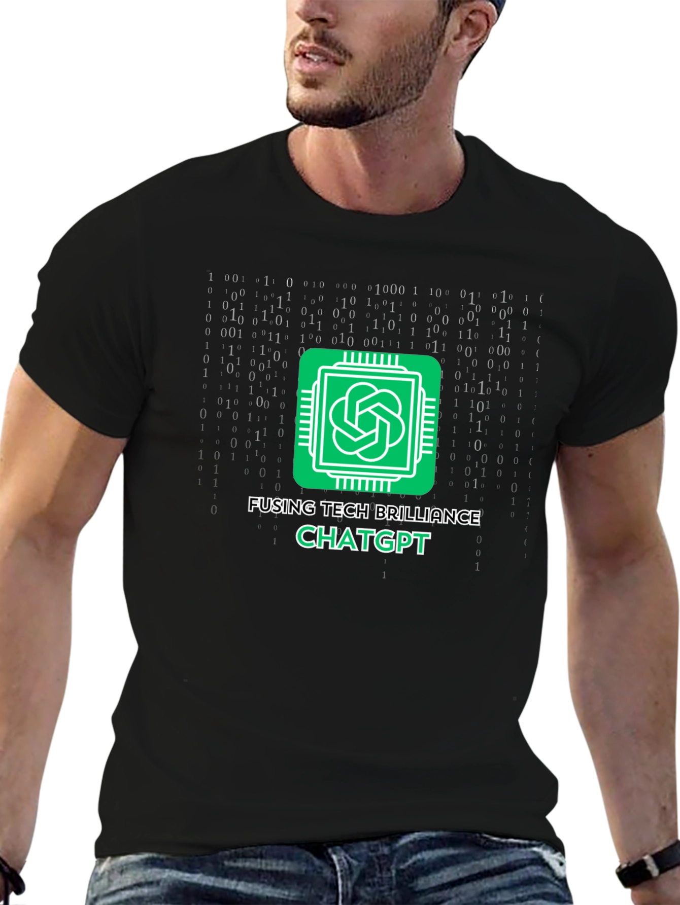 Fusing Tech Brilliance ChatGPT T-Shirt