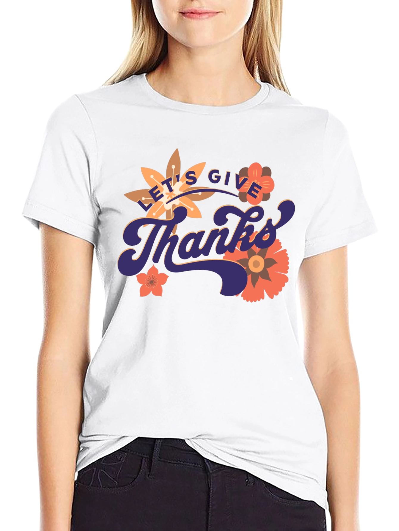 Lets Give Thanks Graphic Tee