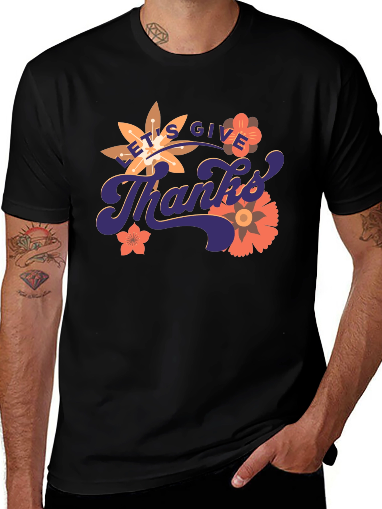 Lets Give Thanks Graphic Tee