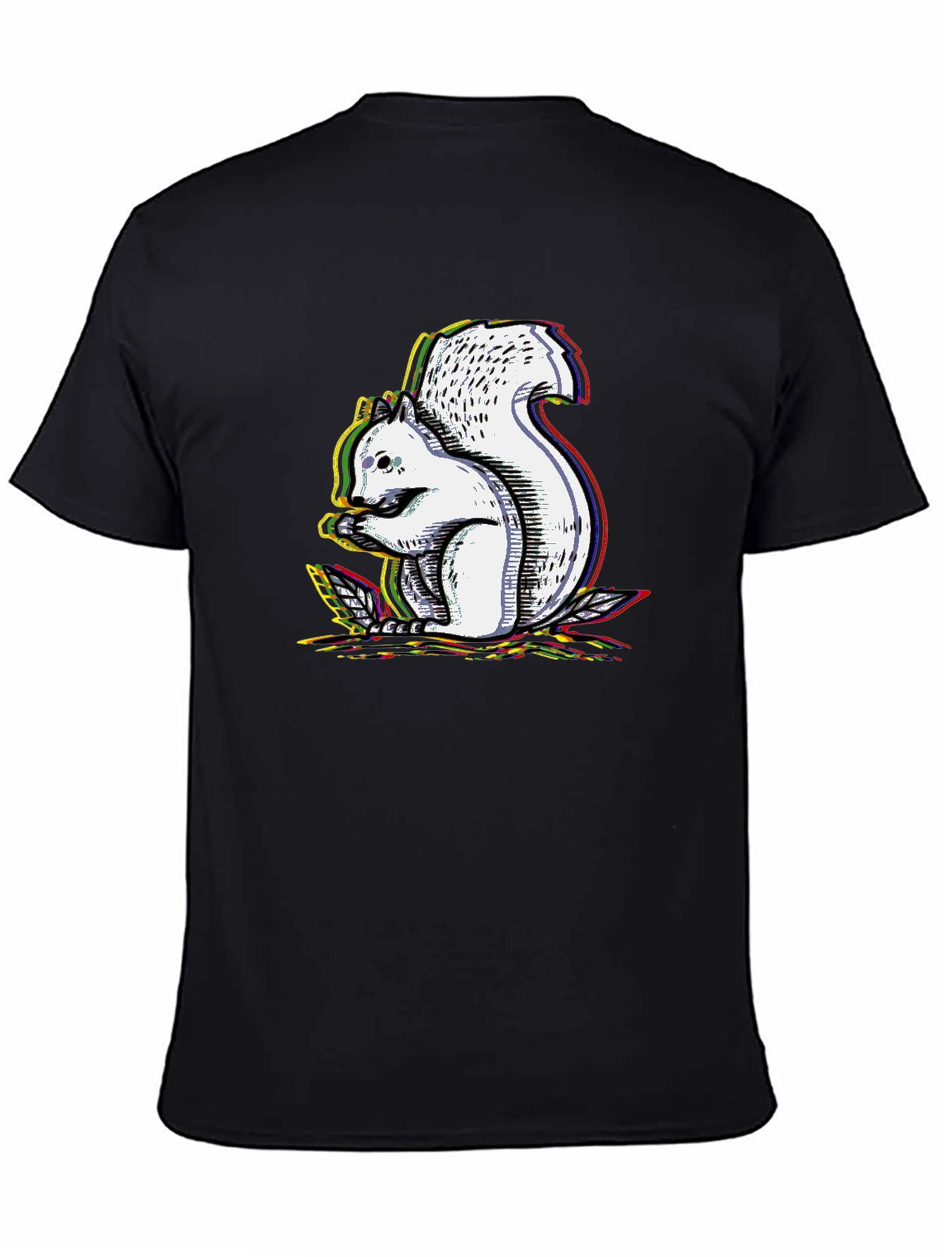 Squirrel Graphic Black T-Shirt