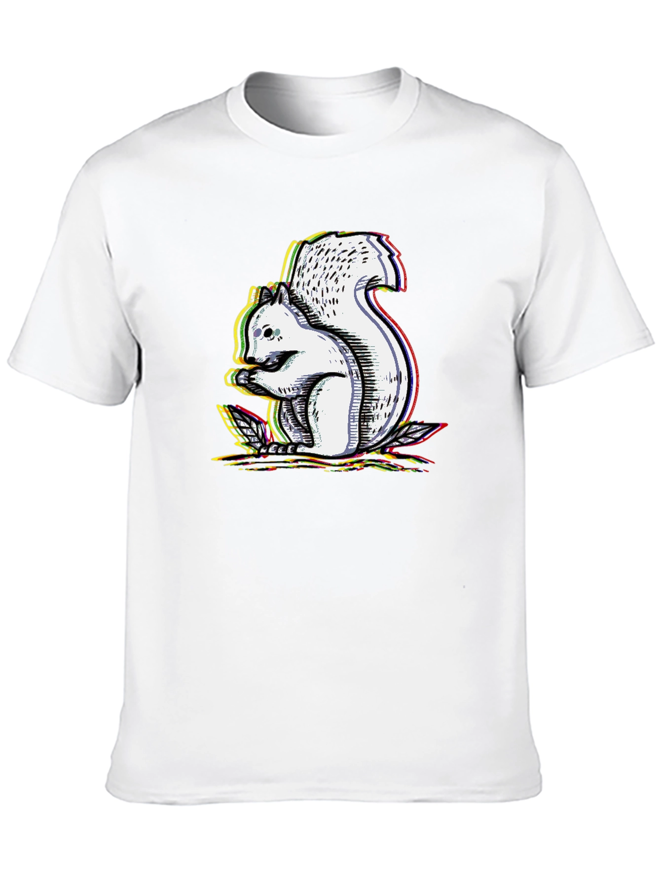 Squirrel Graphic Black T-Shirt