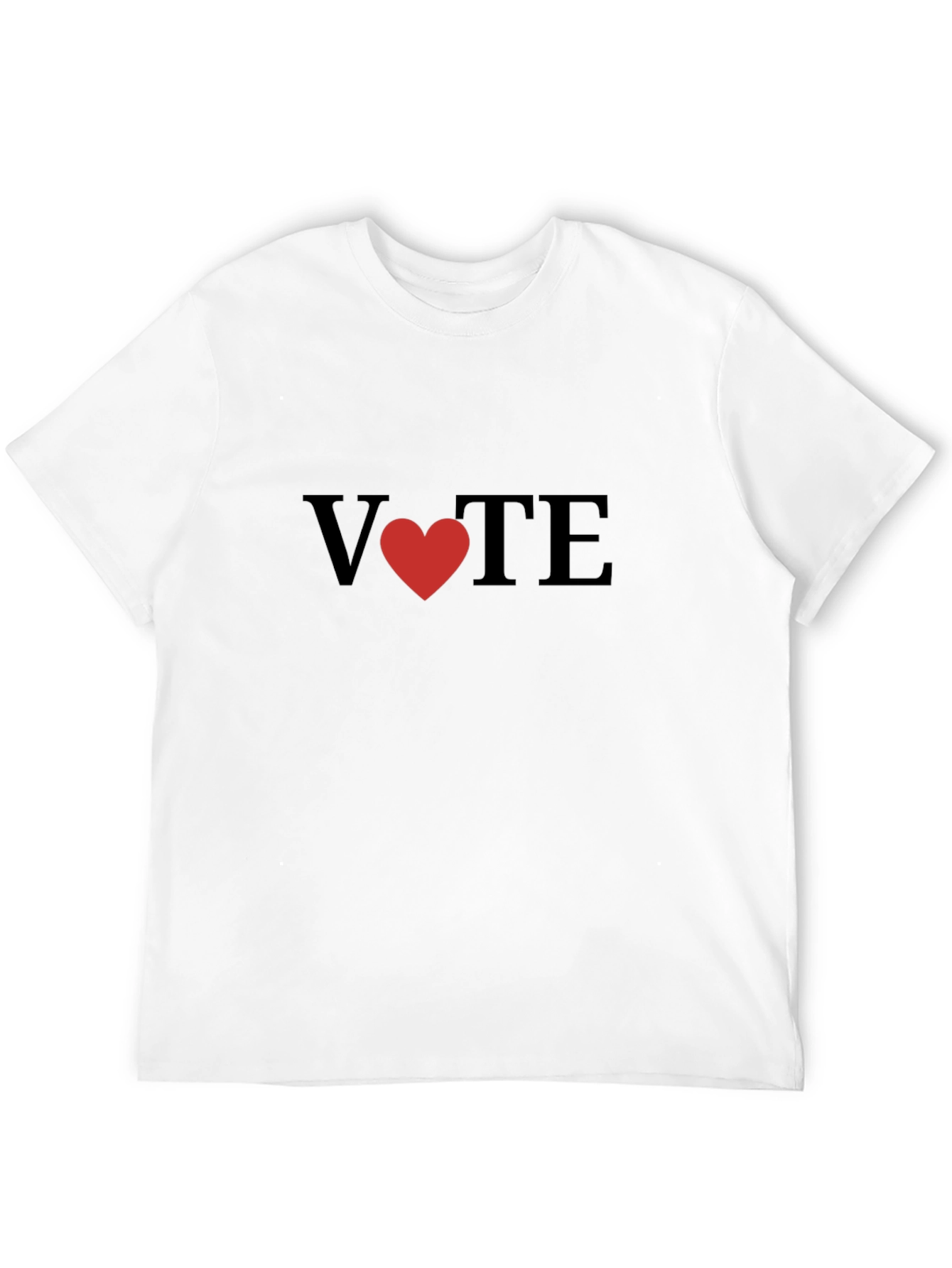 Vote with Heart Black T-Shirt