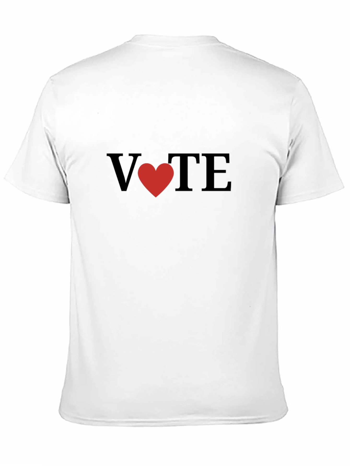 Vote with Heart Black T-Shirt