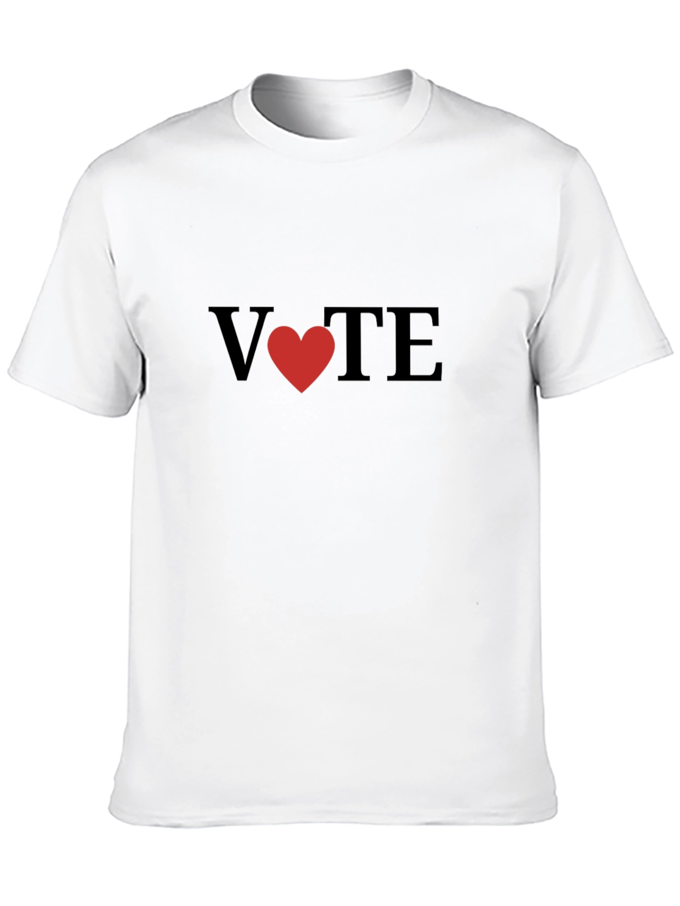 Vote with Heart Black T-Shirt
