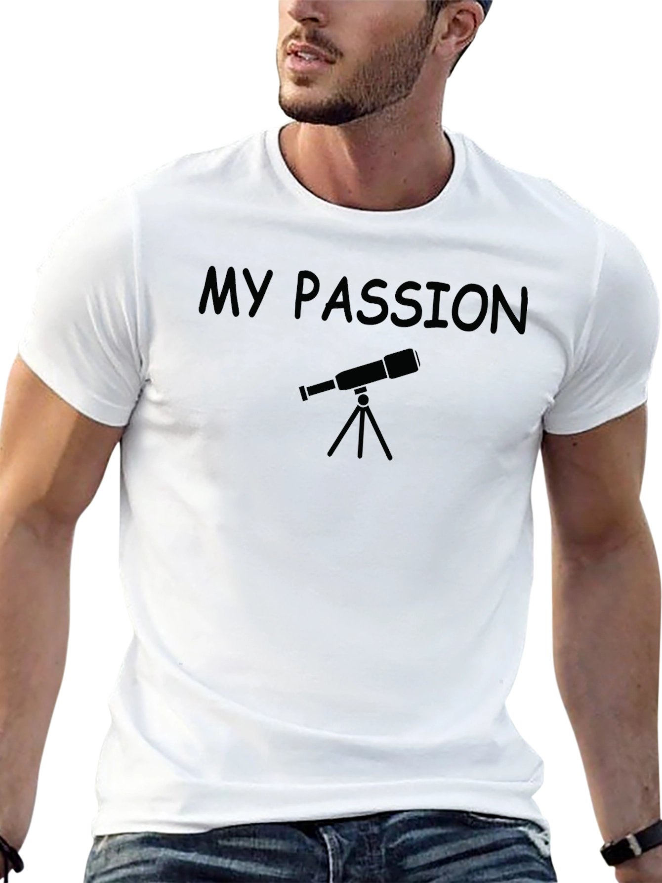 My Passion Astronomy Telescope Black T-Shirt