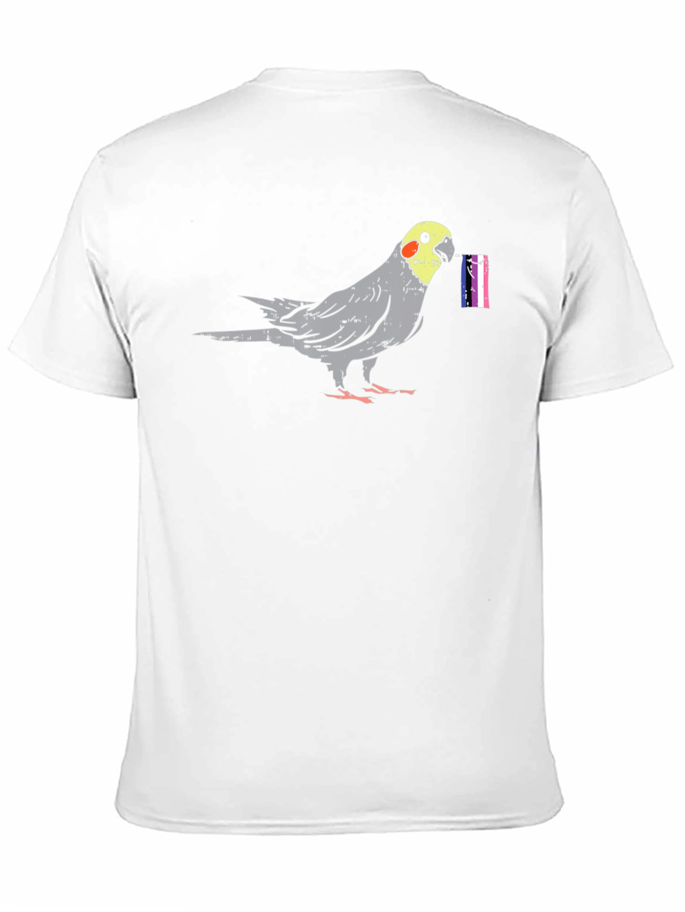 Cockatiel Bird Transgender Pride Flag T-Shirt