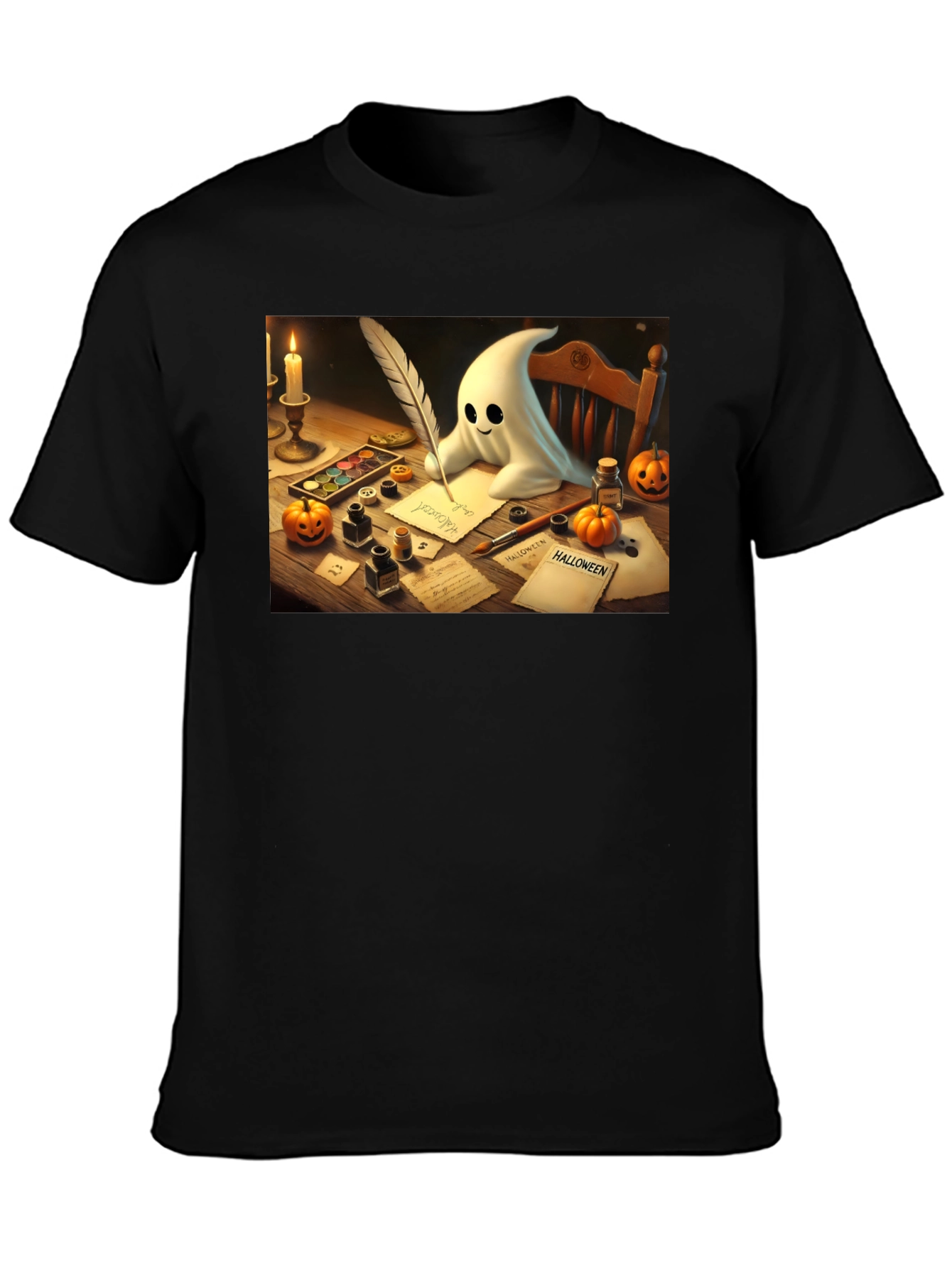 Spooky Season Ghost Writer T-Shirt