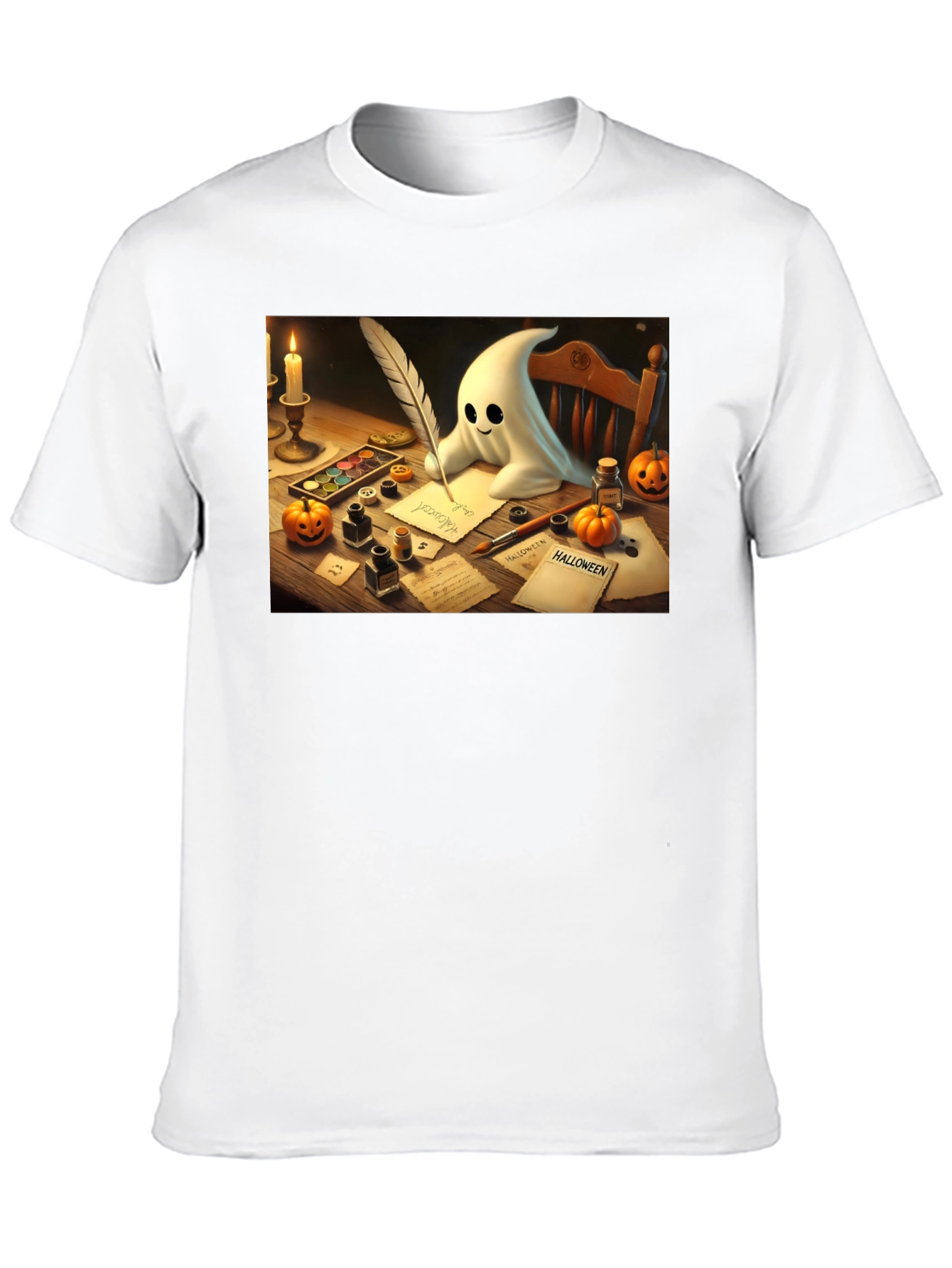 Spooky Season Ghost Writer T-Shirt