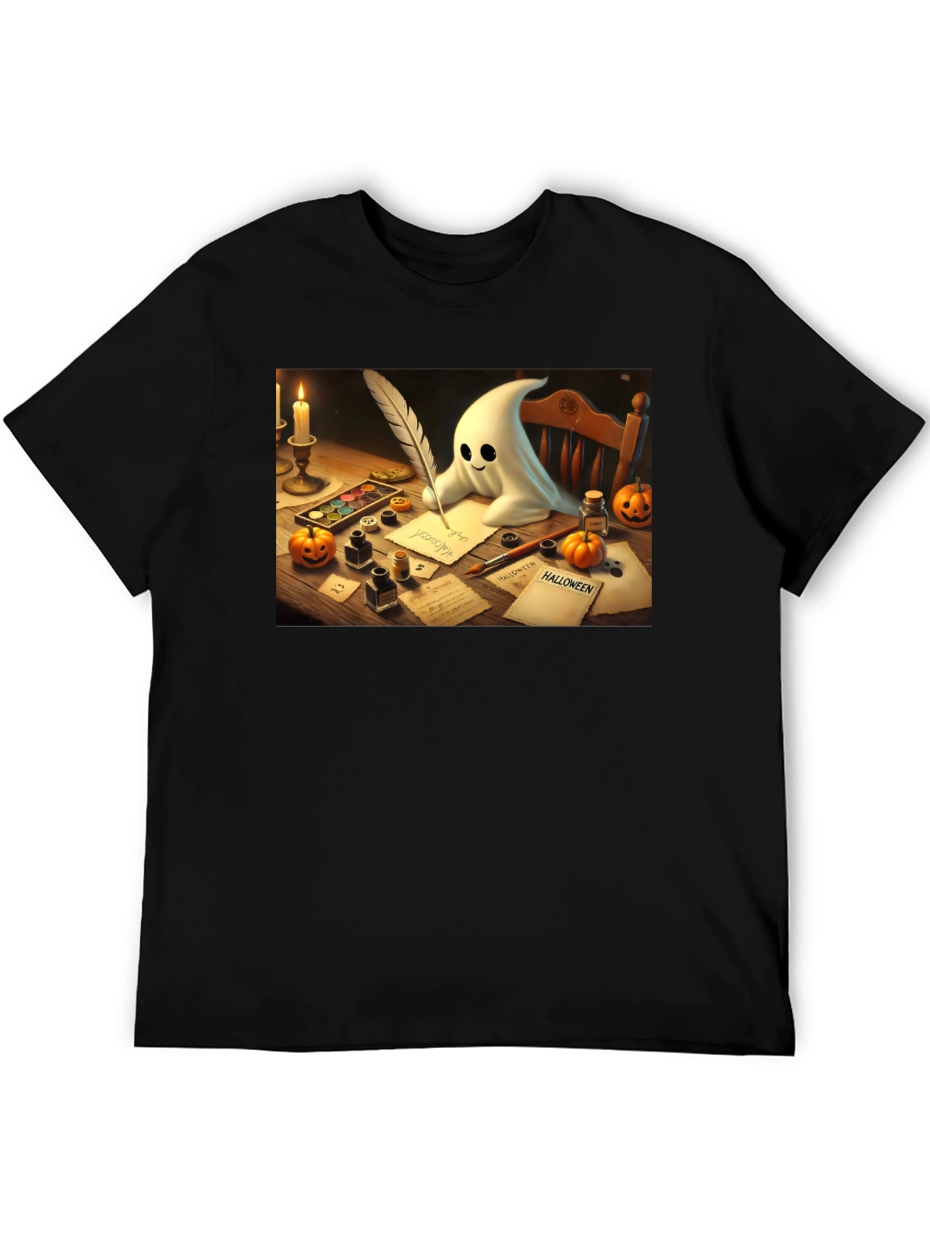 Spooky Season Ghost Writer T-Shirt