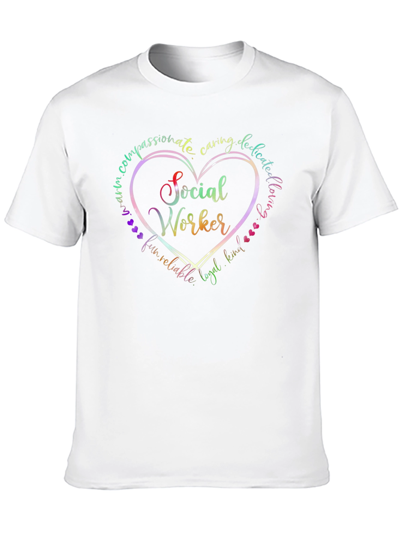 Social Worker Heart Graphic Tee - Compassionate Gift