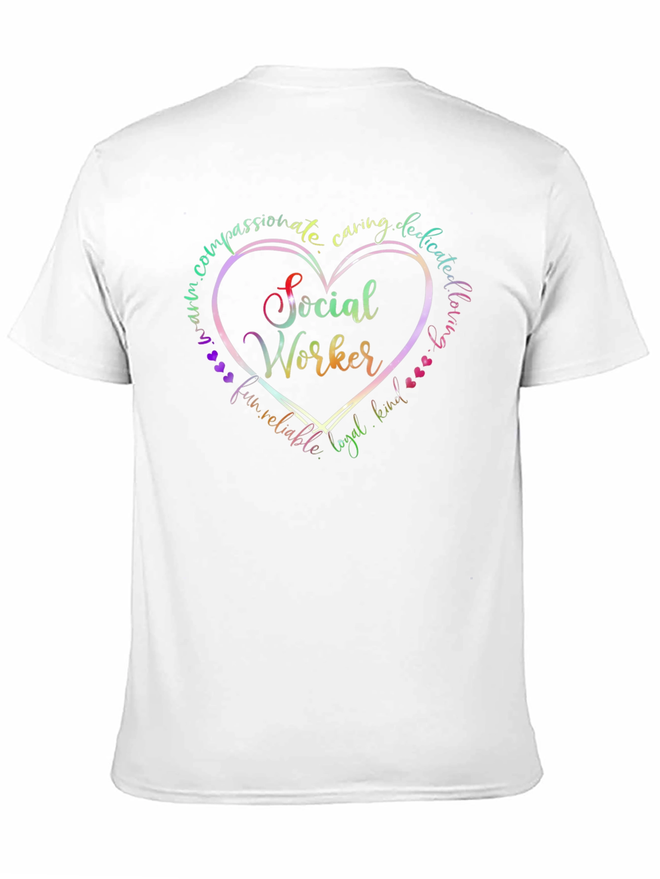 Social Worker Heart Graphic Tee - Compassionate Gift