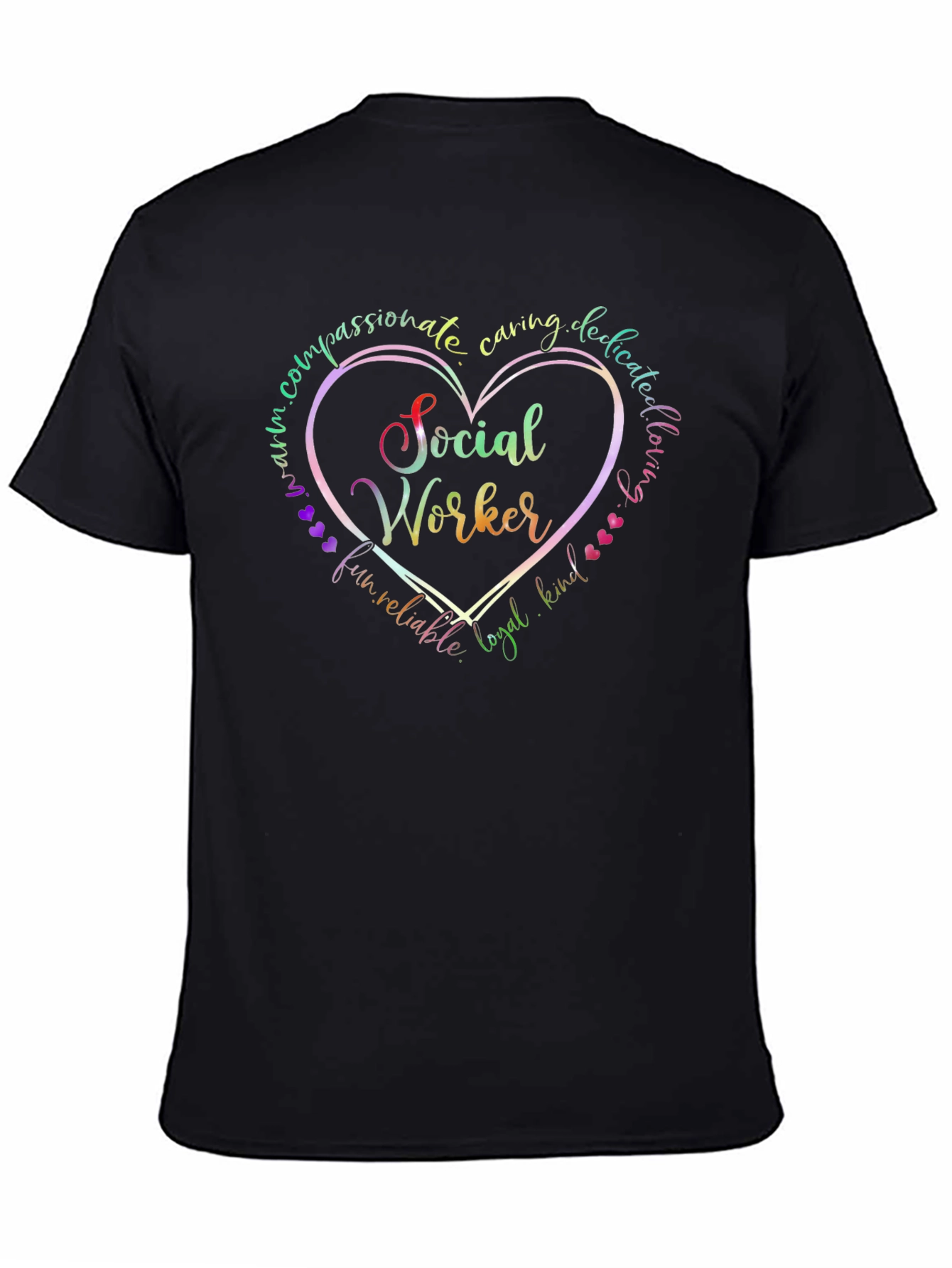 Social Worker Heart Graphic Tee - Compassionate Gift