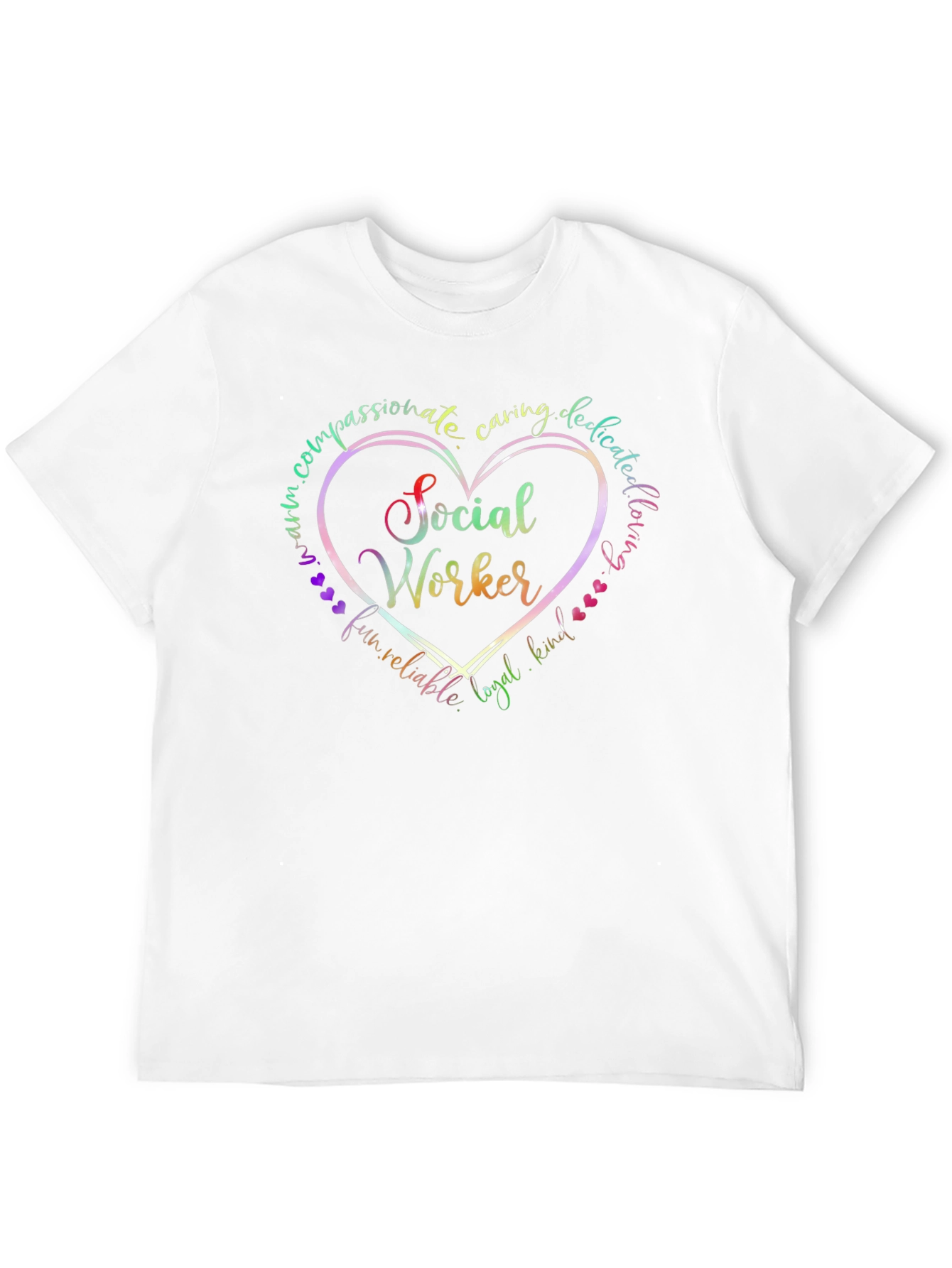 Social Worker Heart Graphic Tee - Compassionate Gift