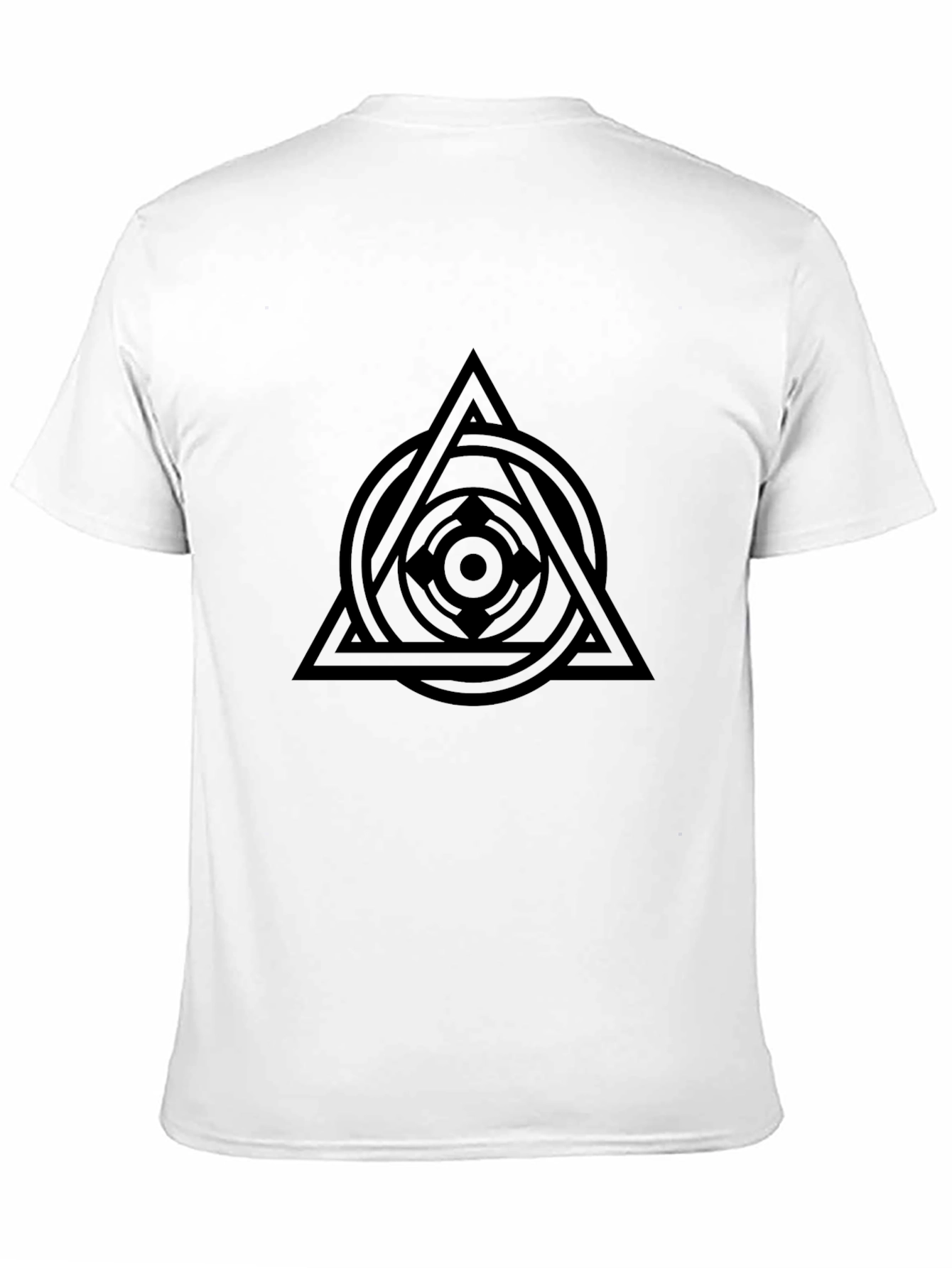 Geometric Symbol Black T-Shirt