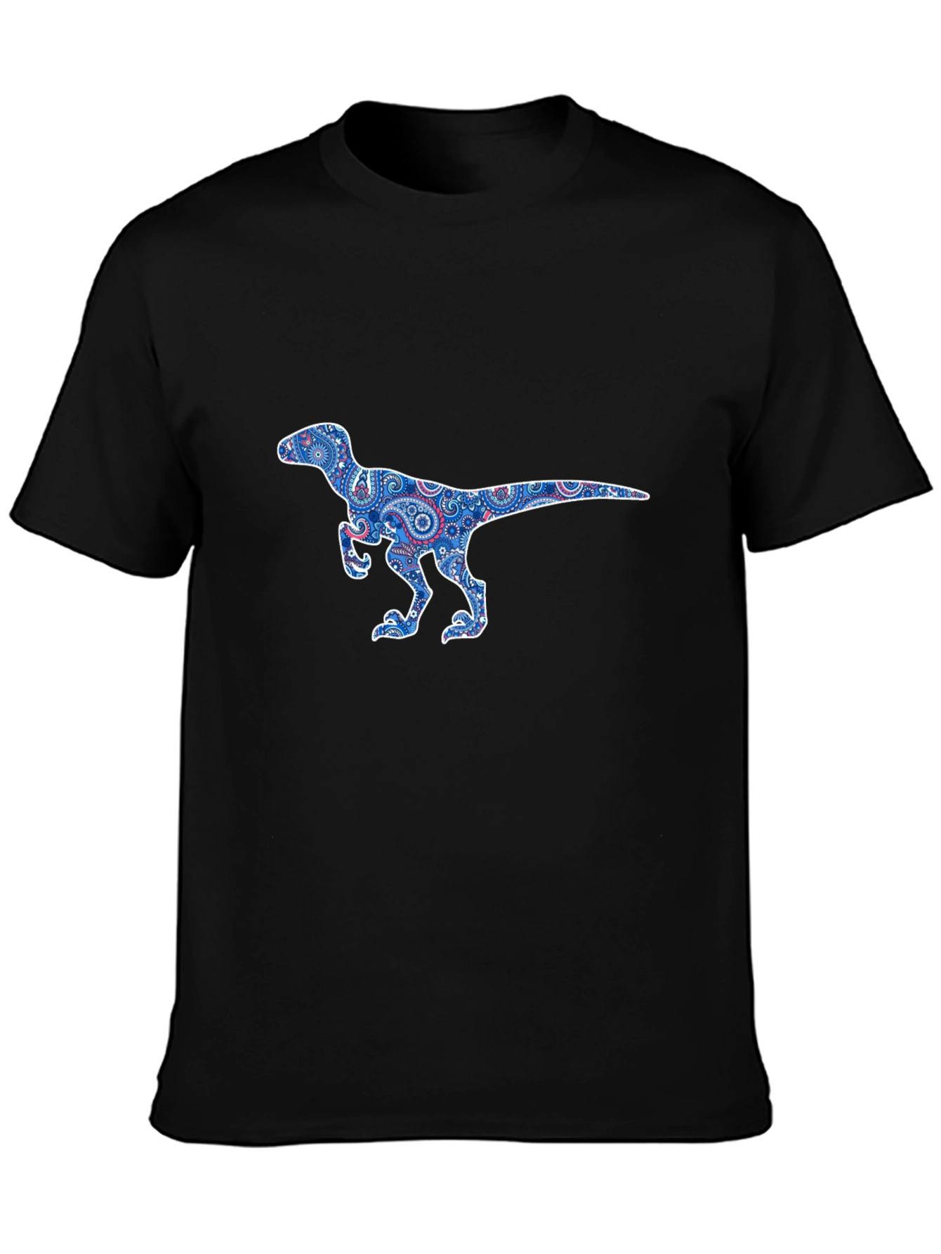 Dino Paisley T-Shirt - Black