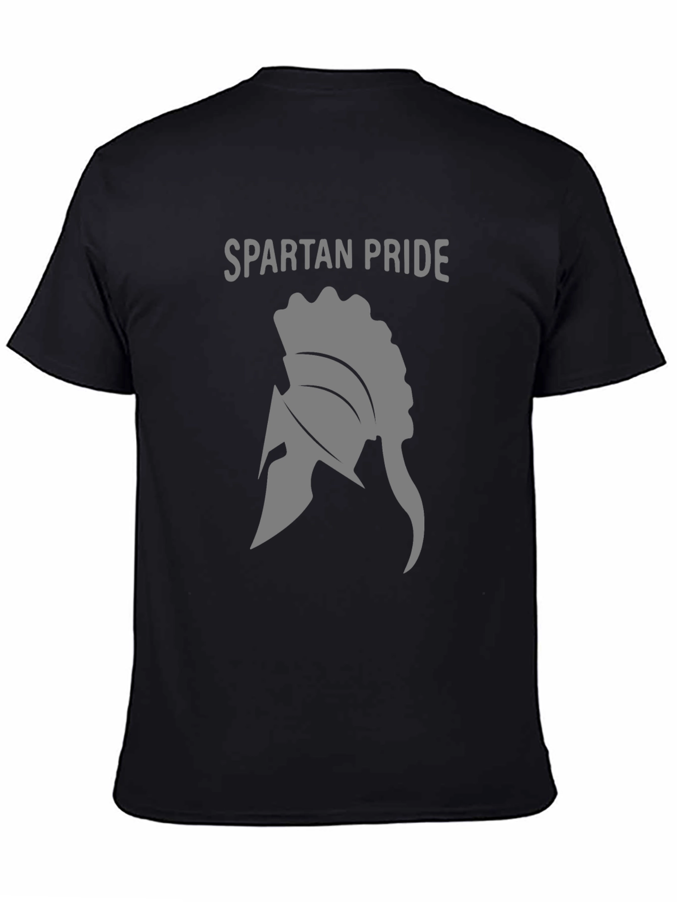 Spartan Pride Black T-Shirt - Helmet Design
