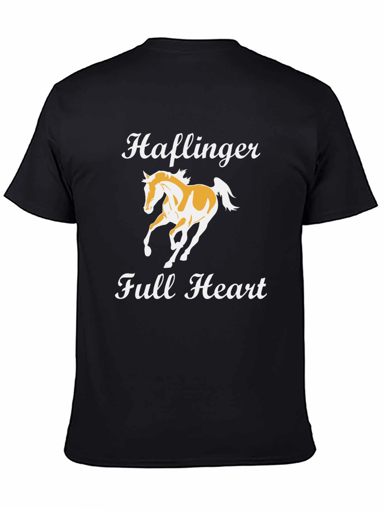 Haflinger Horse Graphic T-Shirt - Full Heart Design