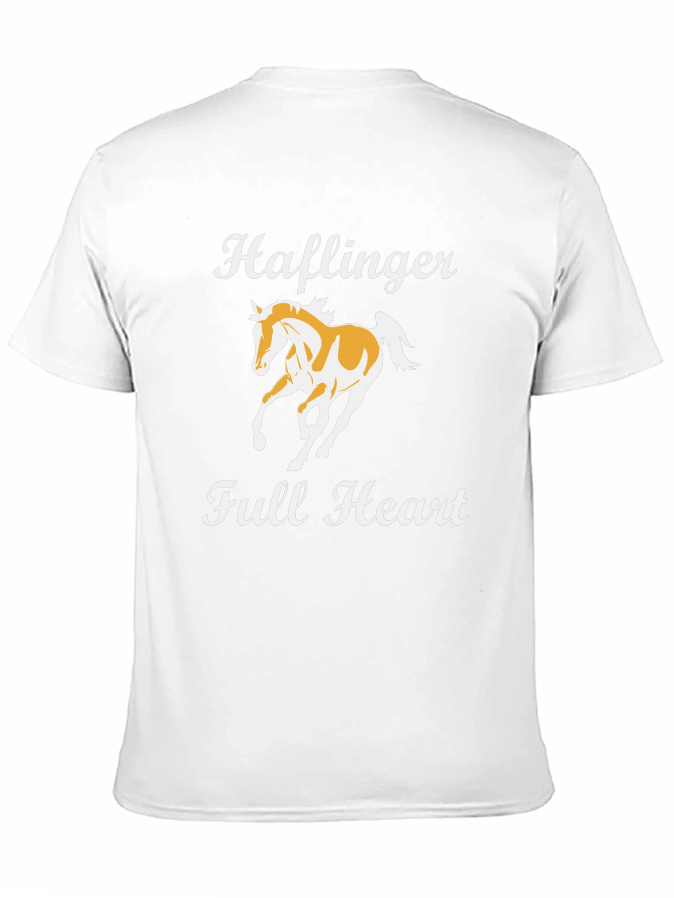 Haflinger Horse Graphic T-Shirt - Full Heart Design
