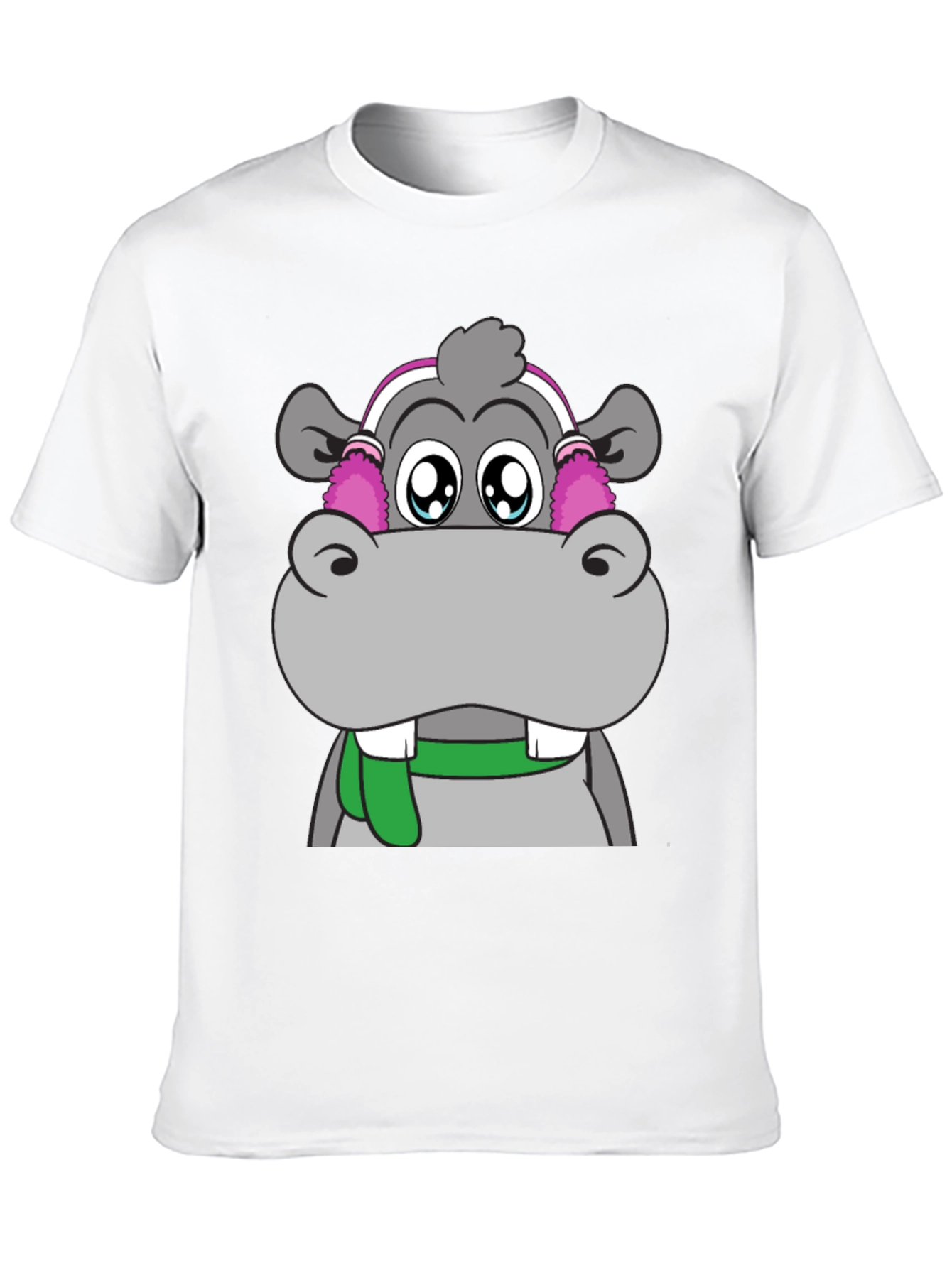 Cute Hippo Graphic Tee - Unisex
