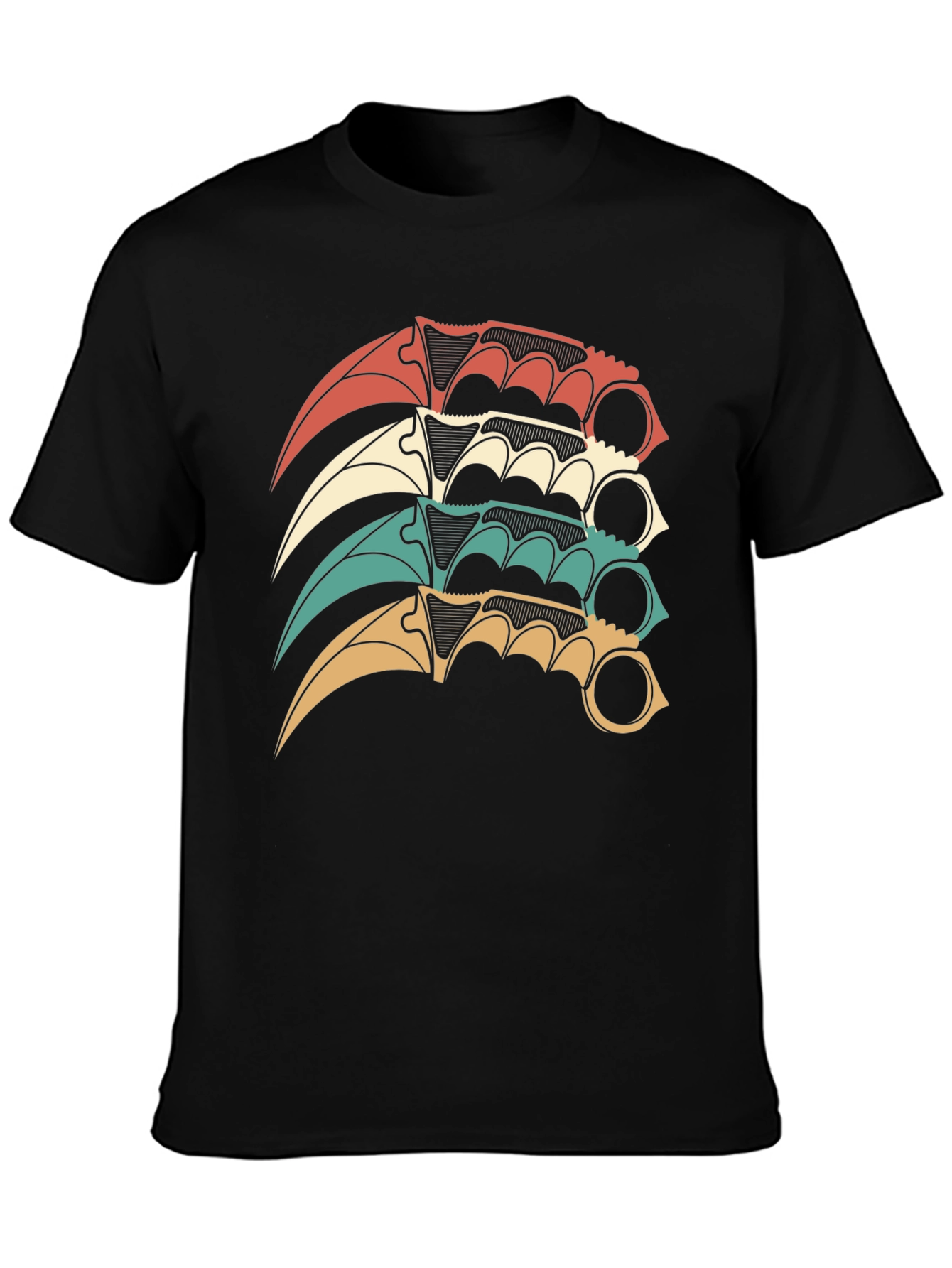 Karambit Stack Graphic T-Shirt - Black