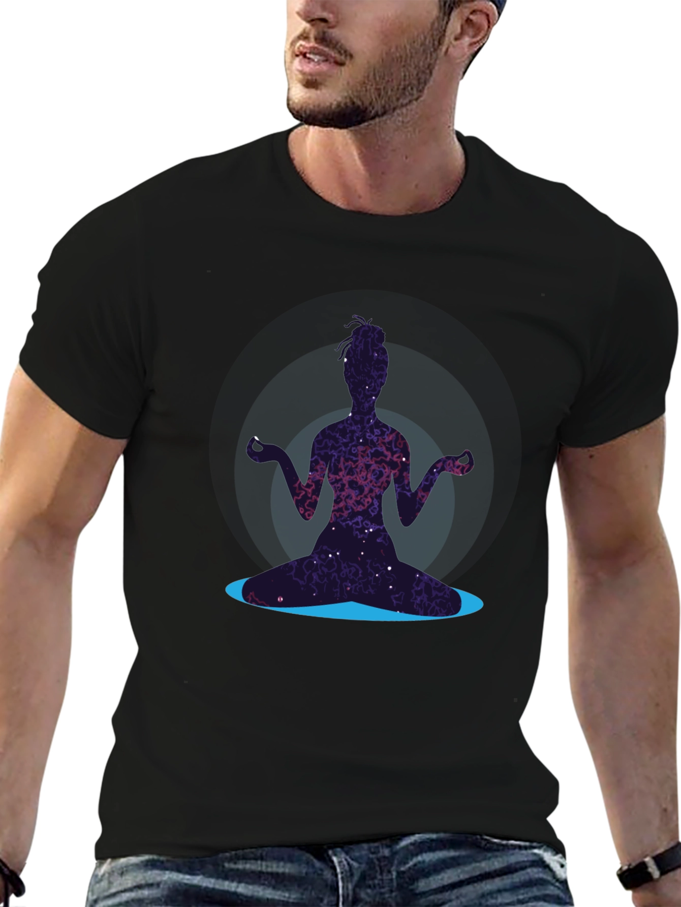 Cosmic Meditator T-Shirt - Relax in Style