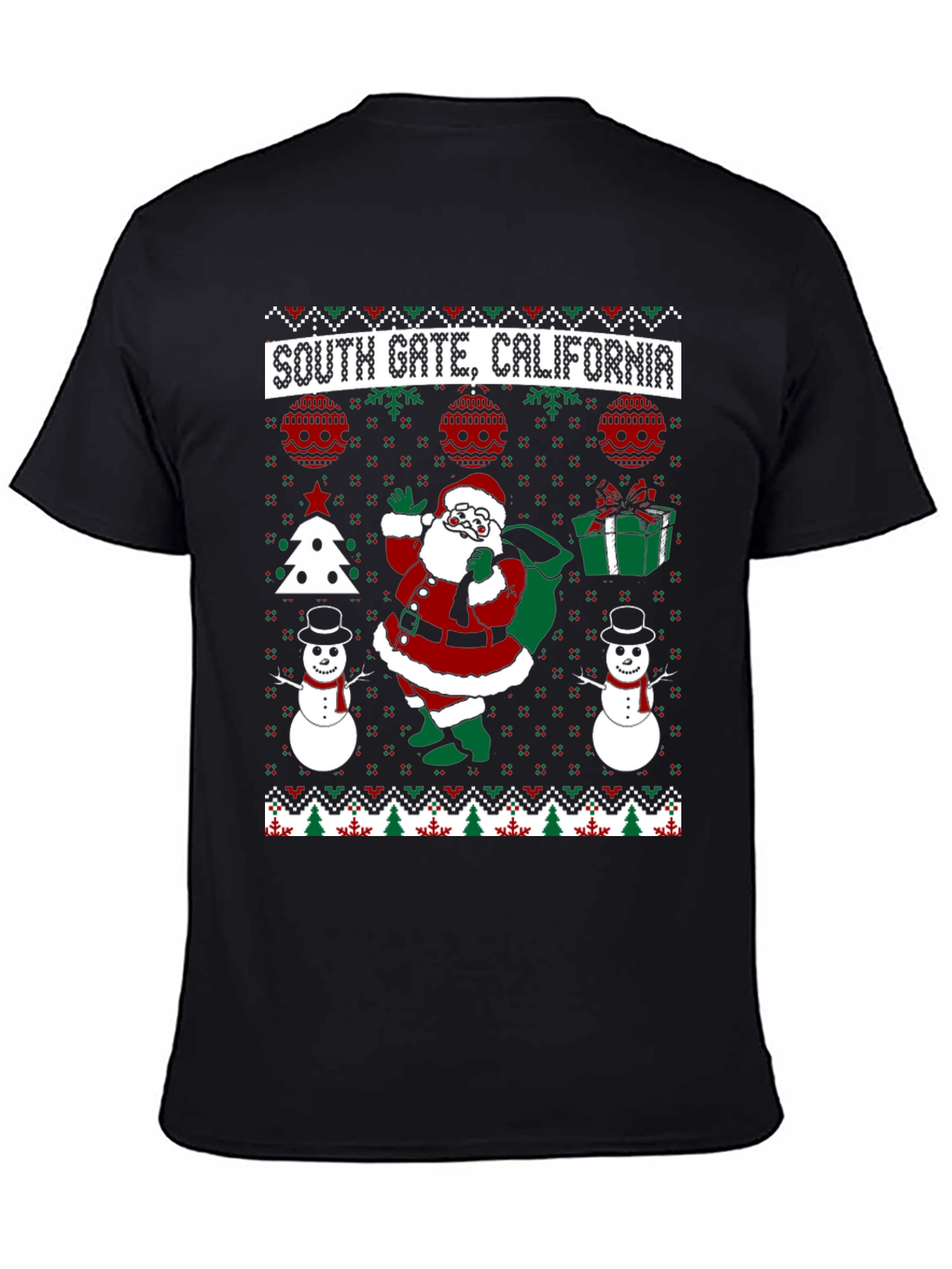 South Gate CA Christmas Sweater T-Shirt