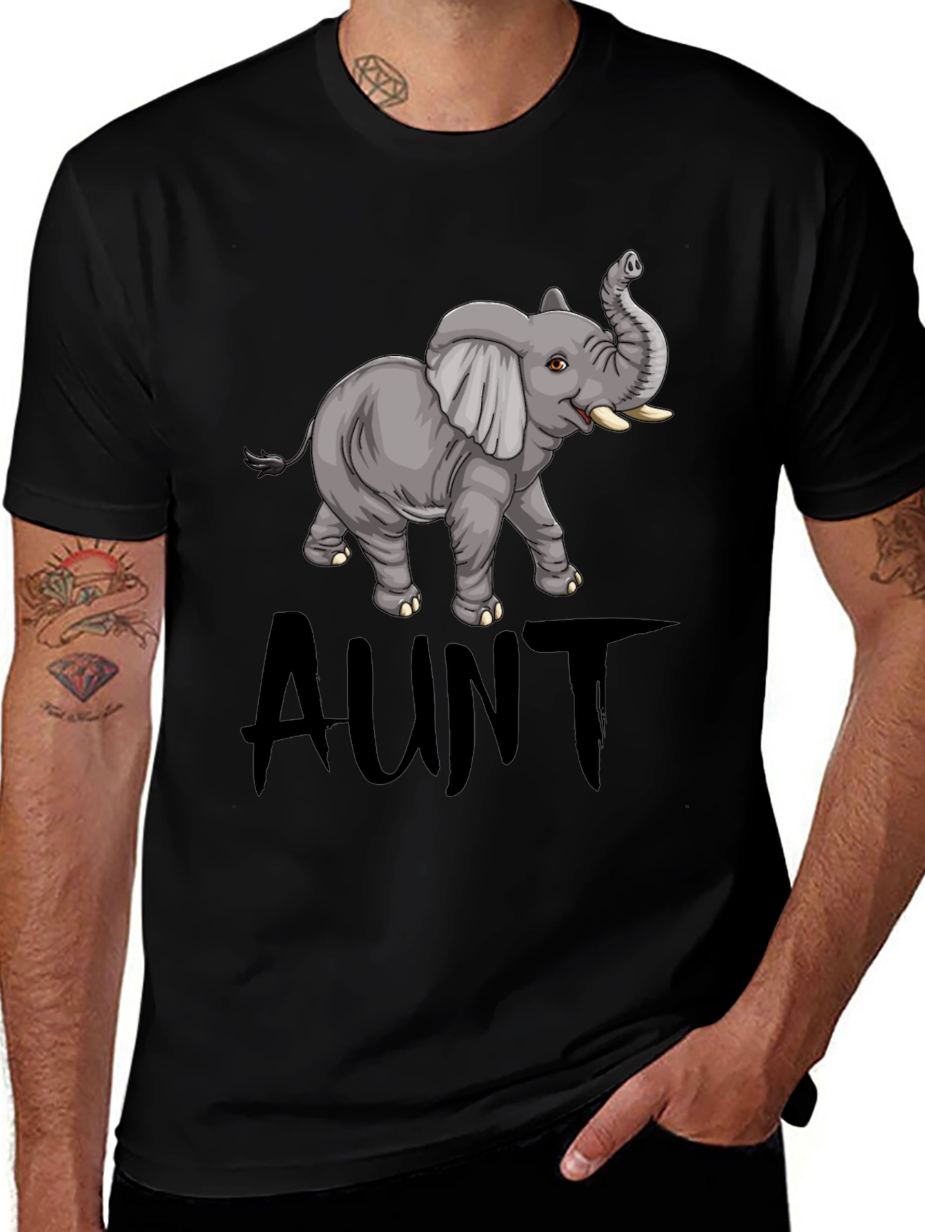 Aunt Elephant Graphic Tee - Unisex