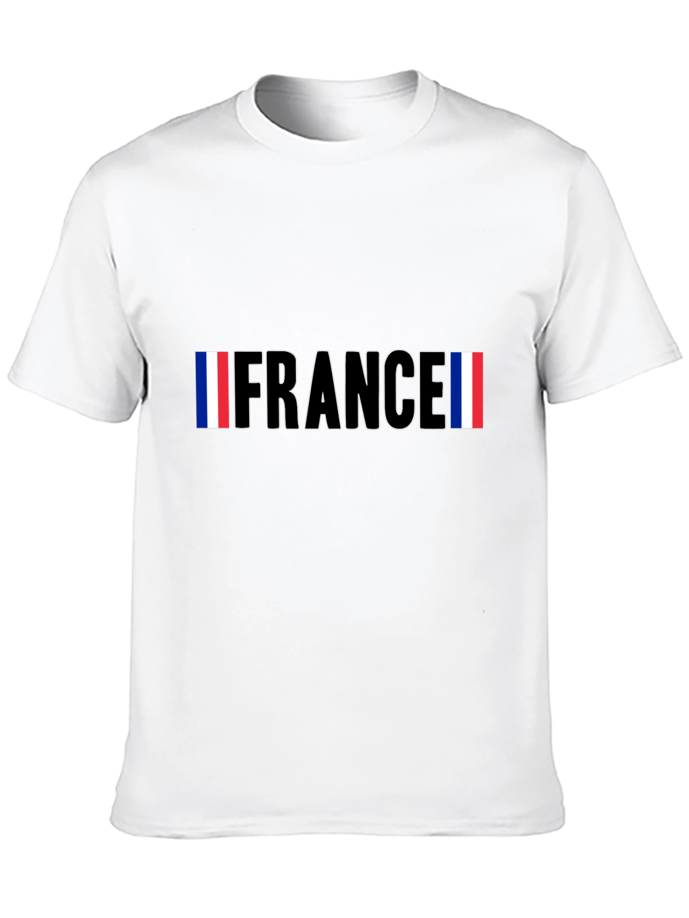 France Flag Graphic Black T-Shirt