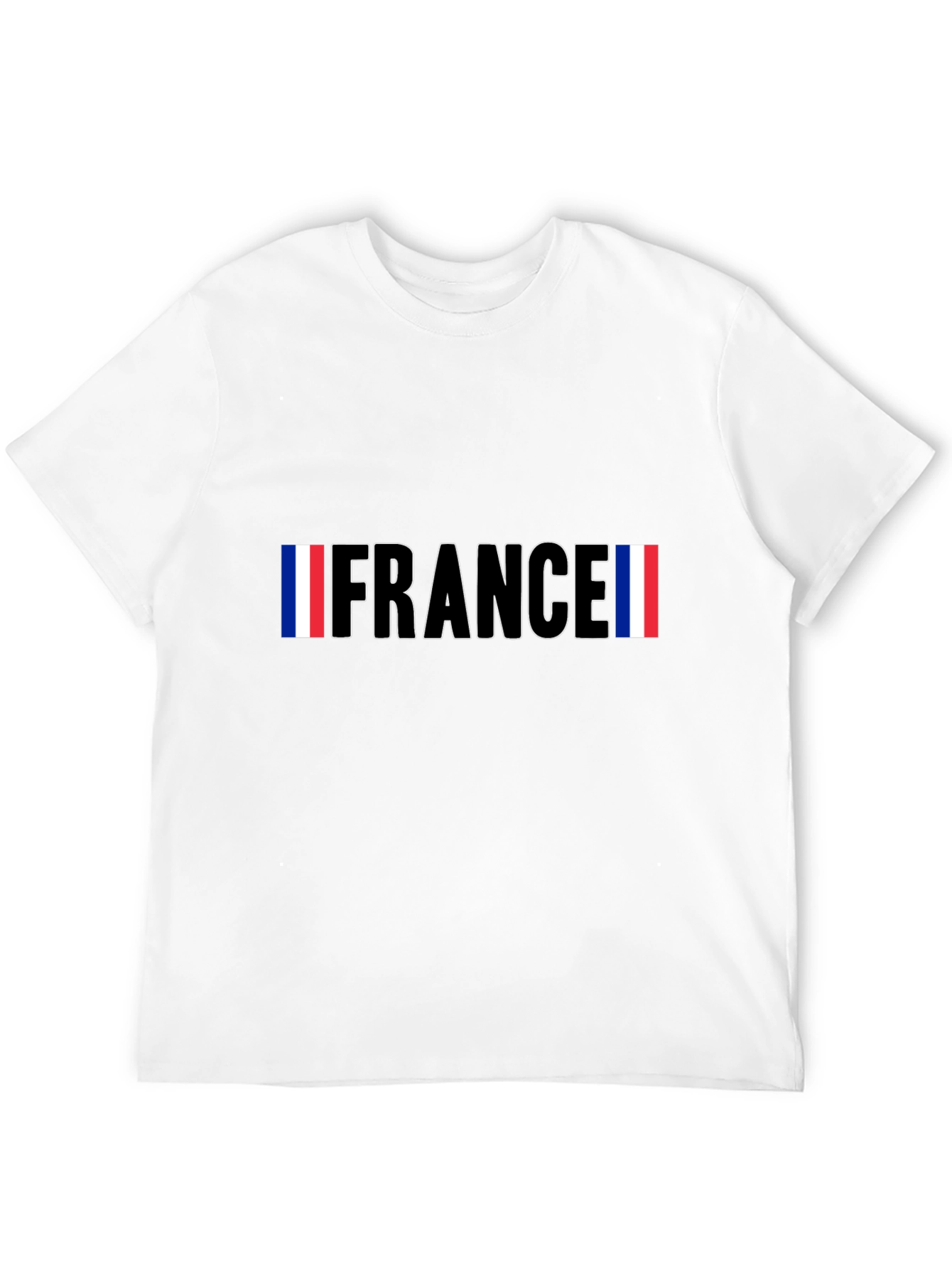 France Flag Graphic Black T-Shirt