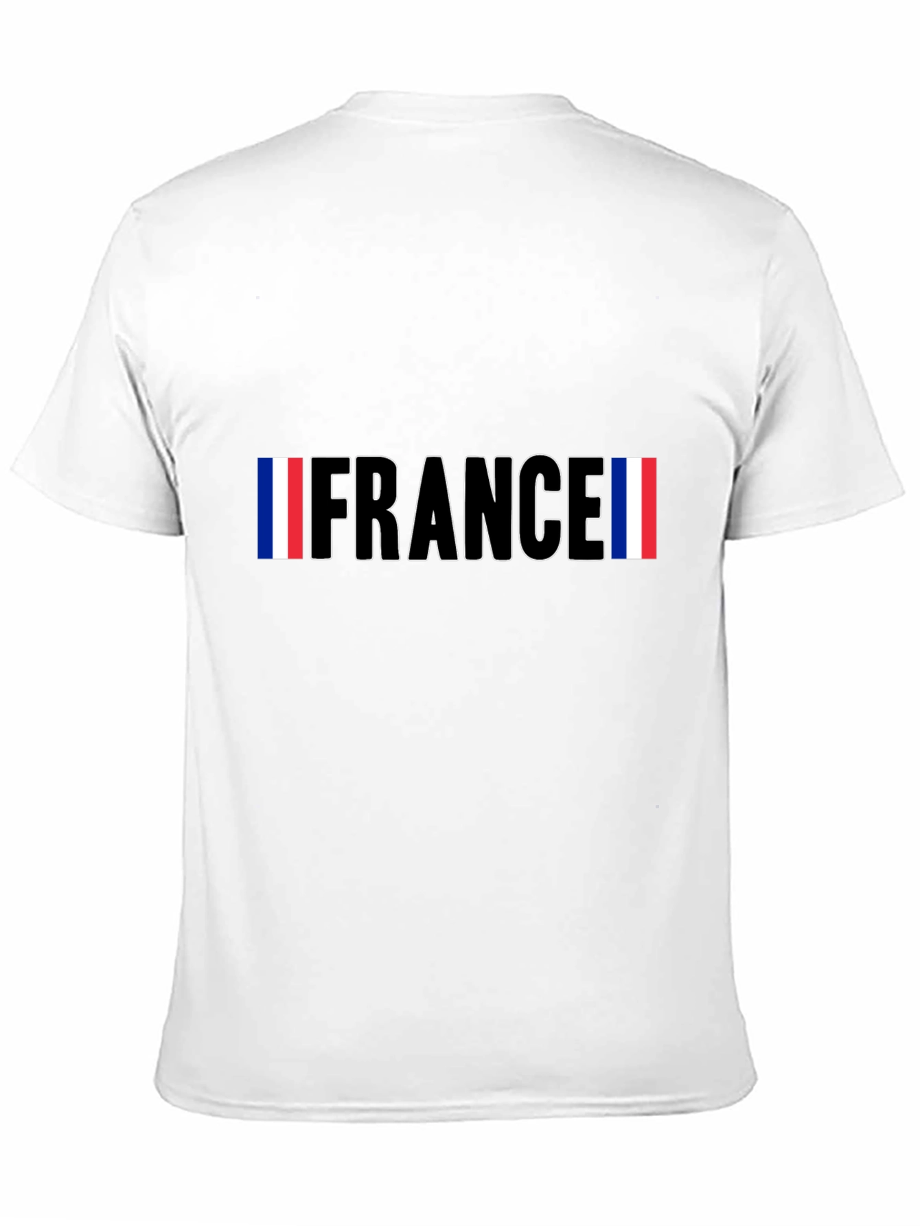 France Flag Graphic Black T-Shirt