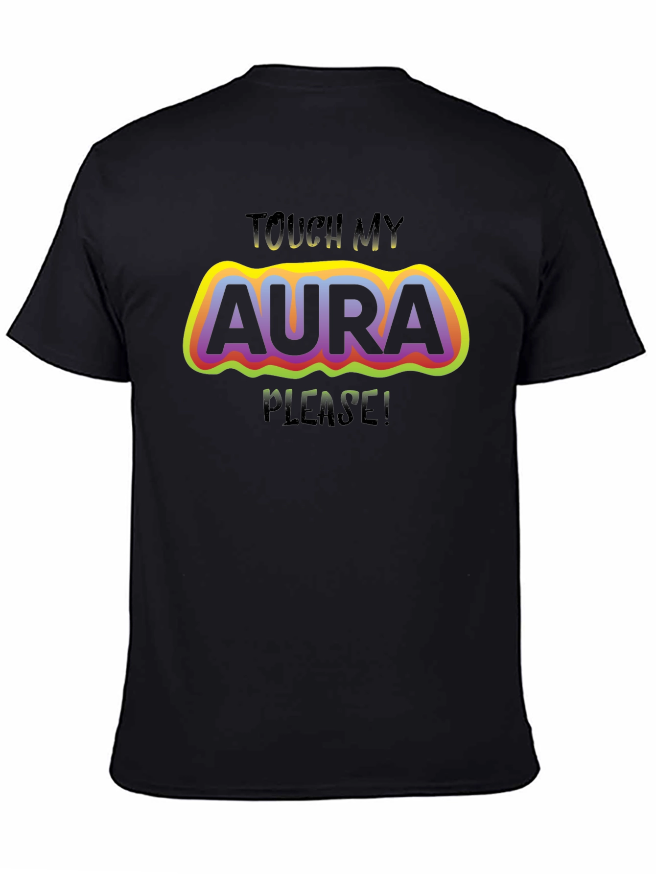 Touch My Aura Graphic Tee - Trendy Comfort