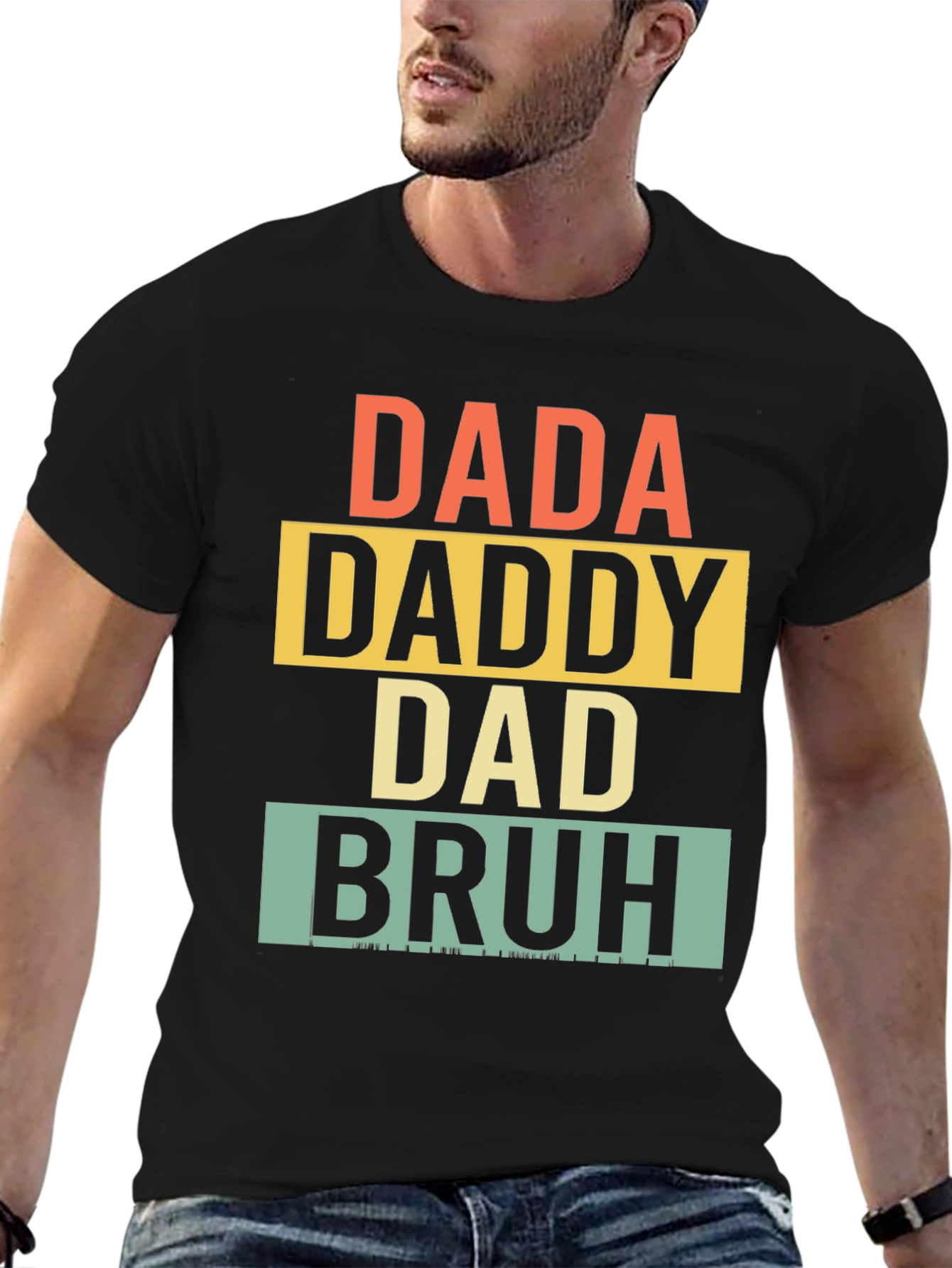 Dada Daddy Dad Bruh Graphic T-Shirt