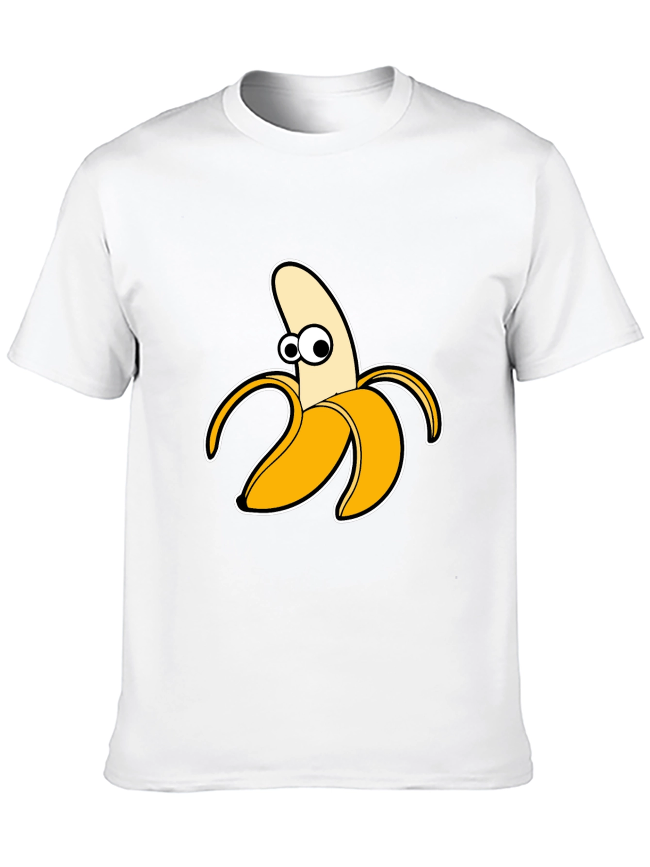 Funny Banana Graphic Tee - Black Cotton T-Shirt