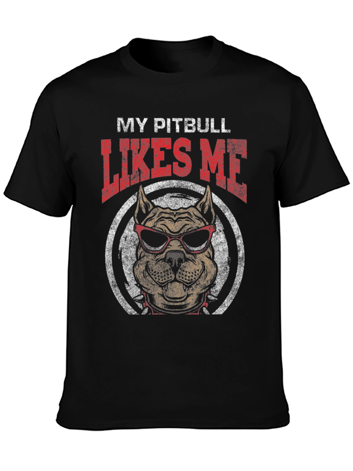 My Pitbull Likes Me Graphic T-Shirt